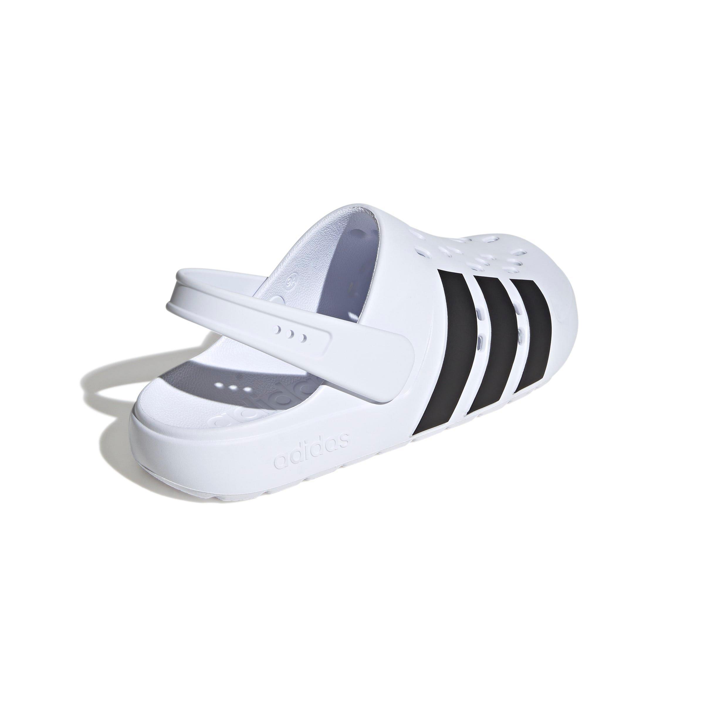 adidas Adilette Clog 2.0 "Ftwr White/Core Black/Ftwr White" Men's Shoe - WHITE/BLACK/WHITE Thumbnail View 4