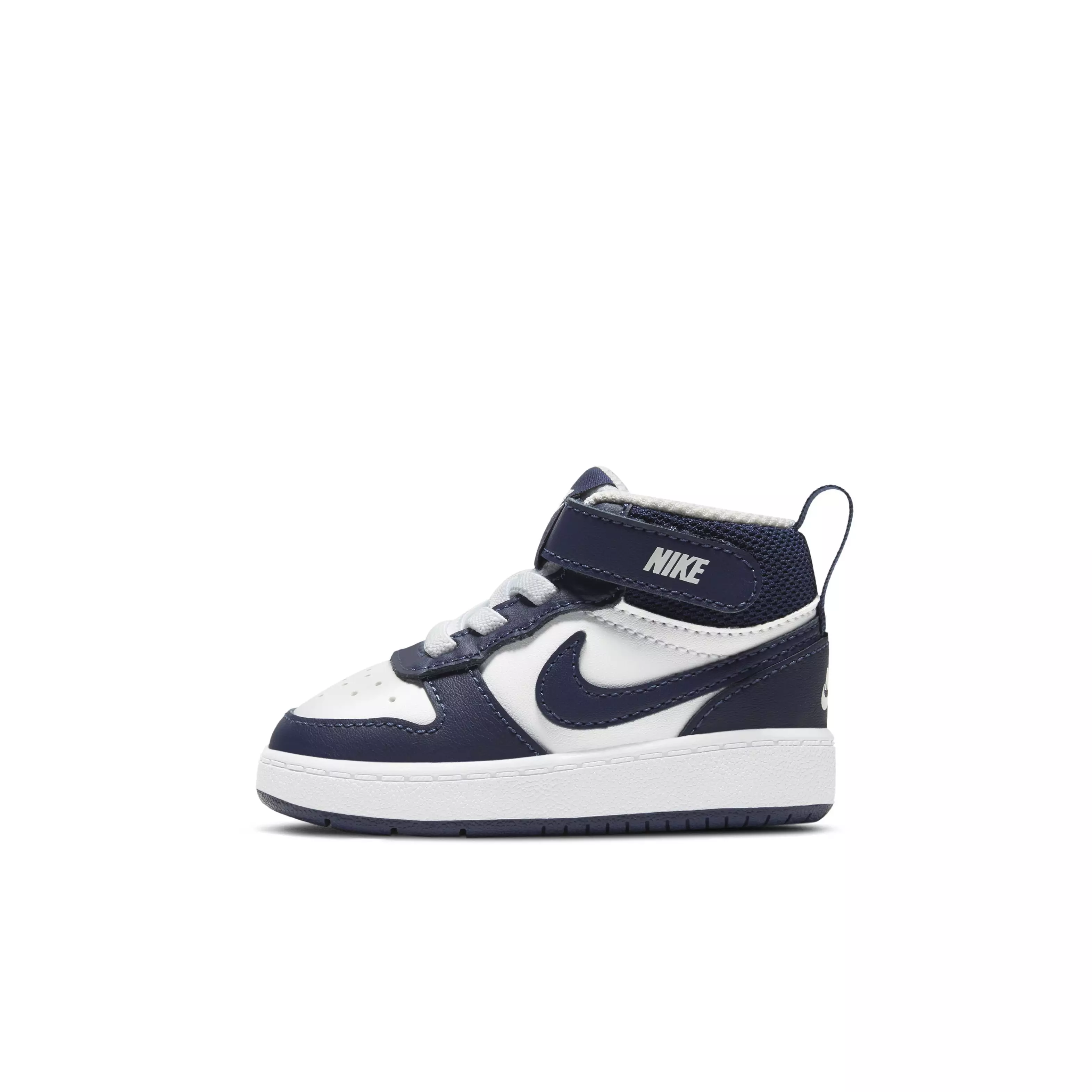 Nike Court Borough Mid 2 "White/Blue" Toddler Boys' Shoe - WHITE/BLUE