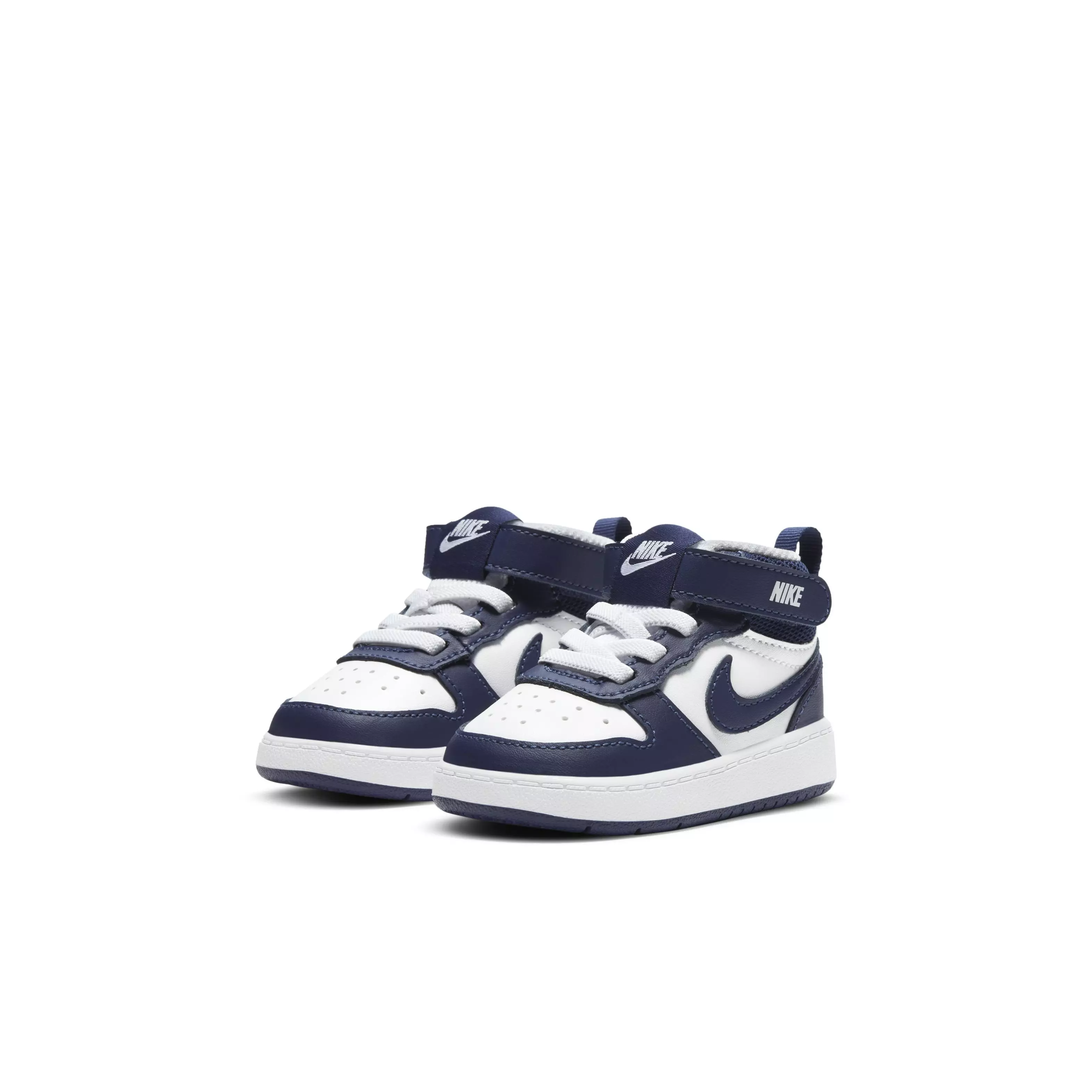Nike Court Borough Mid 2 "White/Blue" Toddler Boys' Shoe - WHITE/BLUE