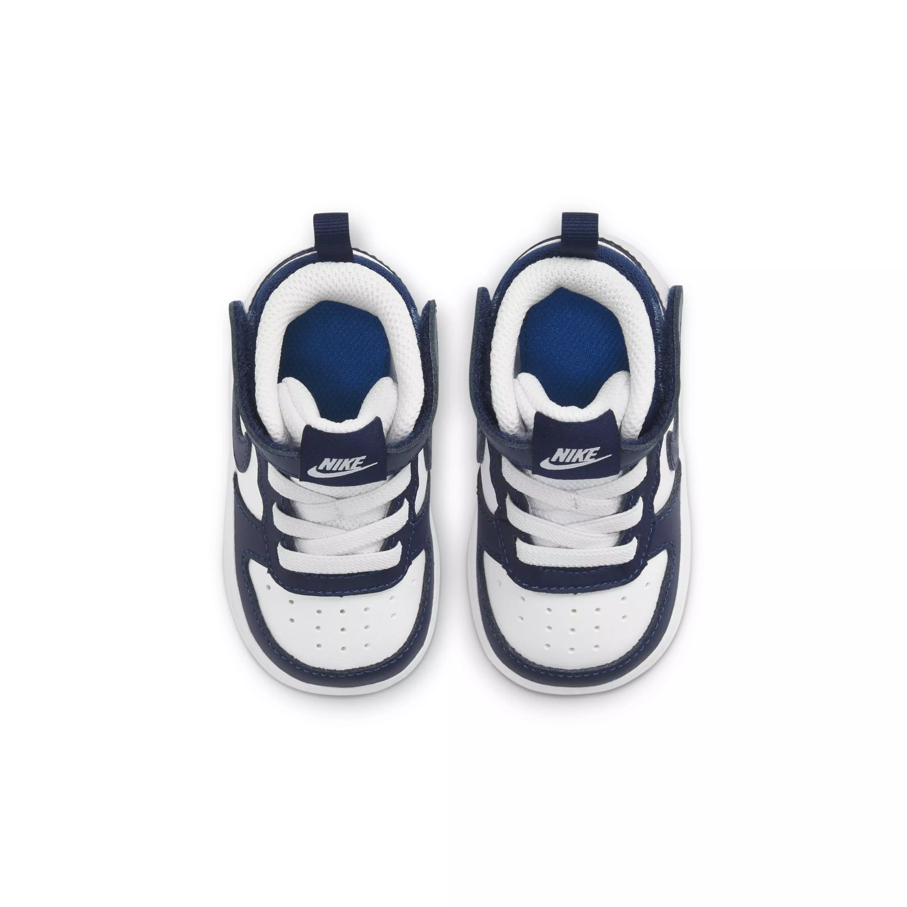 Nike Court Borough Mid 2 "White/Blue" Toddler Boys' Shoe - WHITE/BLUE