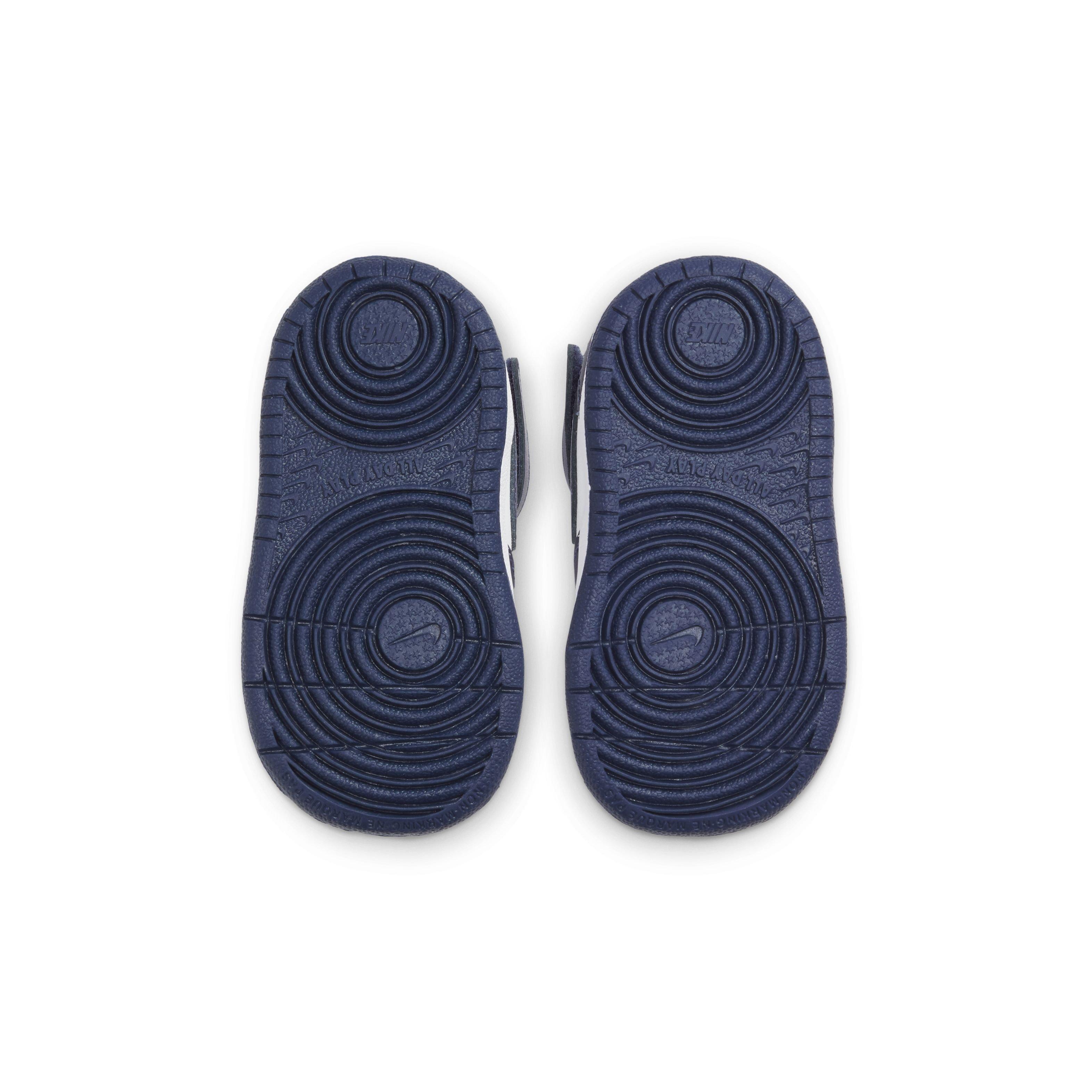 Nike Court Borough Mid 2 "White/Blue" Toddler Boys' Shoe - WHITE/BLUE Thumbnail View 6