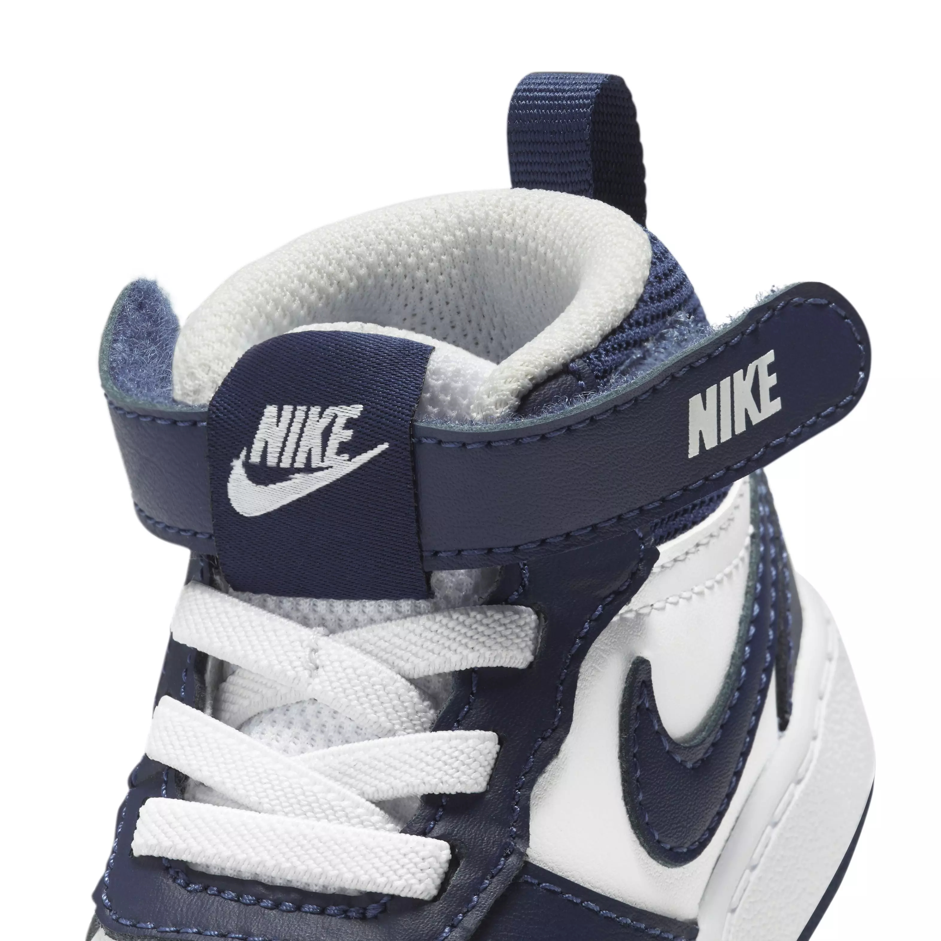Nike Court Borough Mid 2 "White/Blue" Toddler Boys' Shoe - WHITE/BLUE