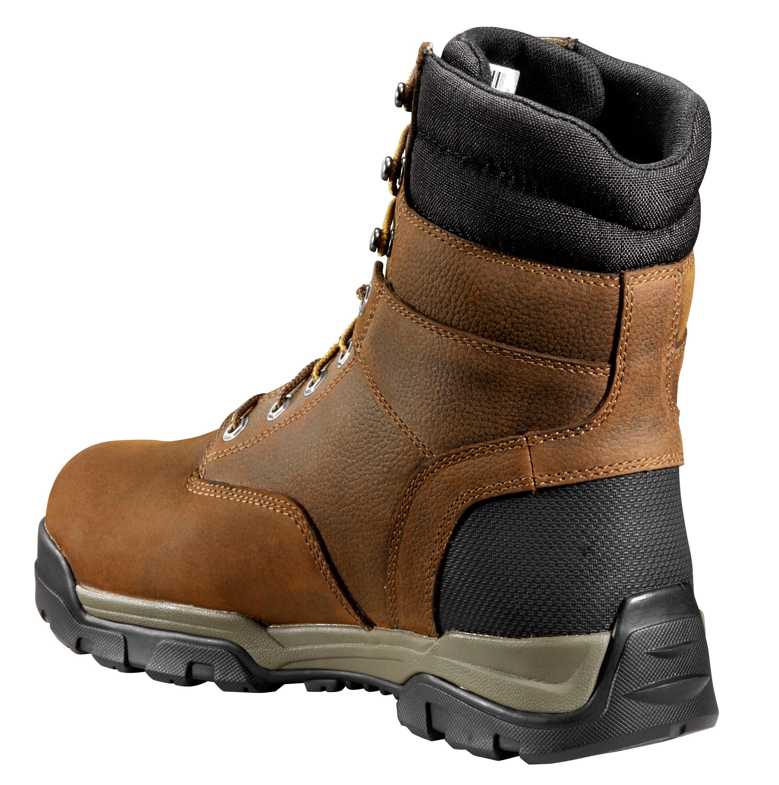 Carhartt Ground Force 8" Soft Toe Insulated "Brown Oil Tanned" Men's Wide Work Boot - BROWN Thumbnail View 4