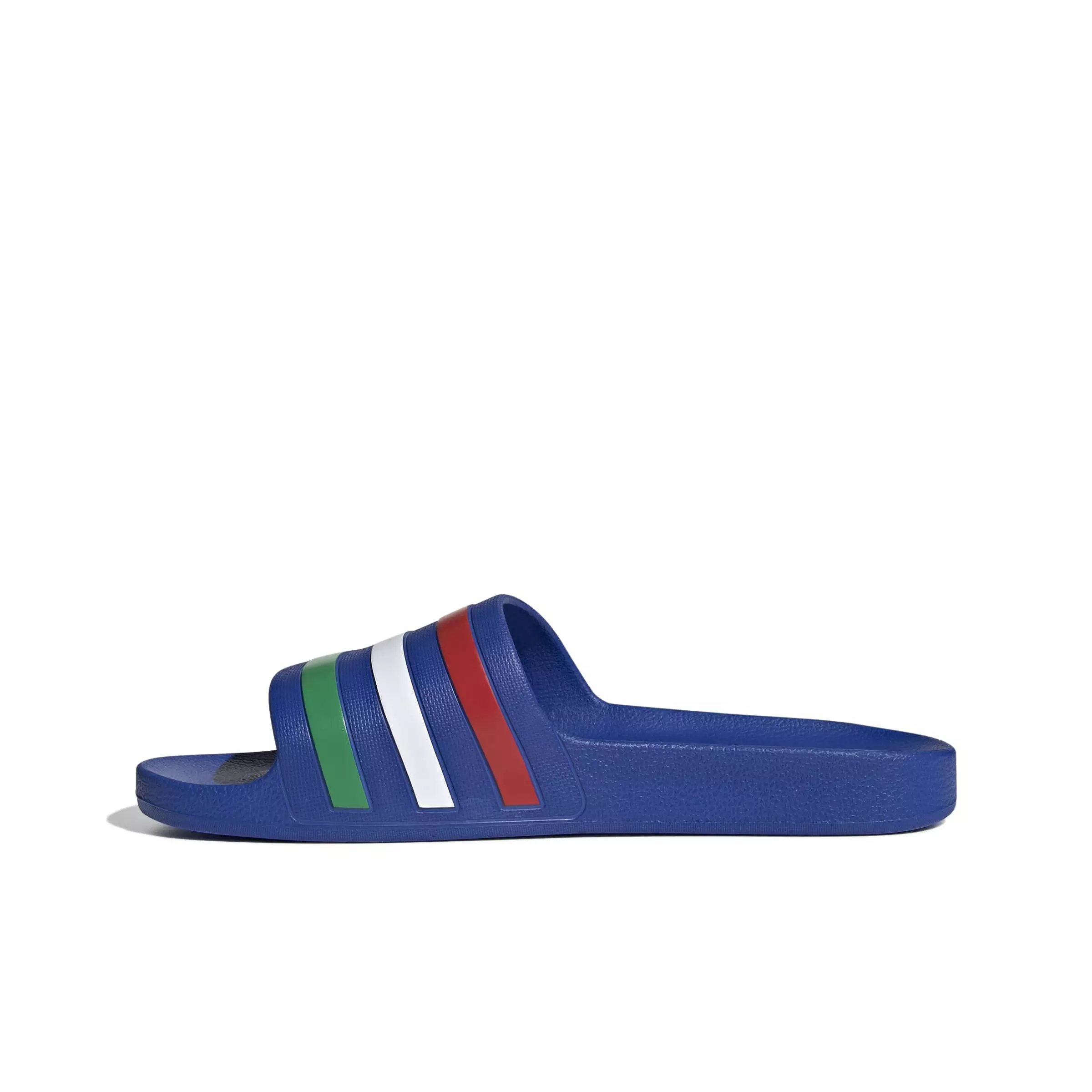 adidas Adilette Aqua "Bold Blue/Green/Ftwr White" Men's Slide - BLUE/GREEN/WHITE