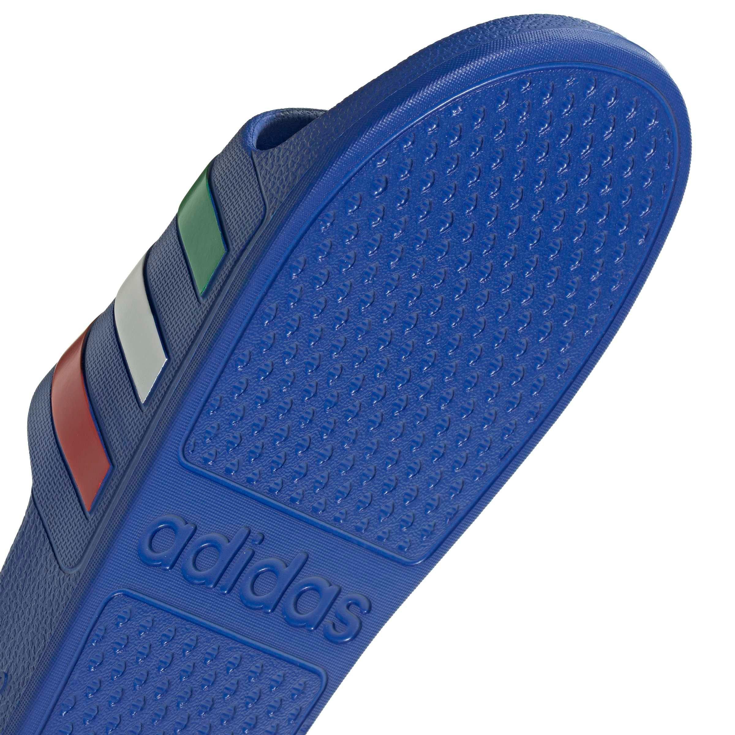 adidas Adilette Aqua "Bold Blue/Green/Ftwr White" Men's Slide - BLUE/GREEN/WHITE Thumbnail View 8
