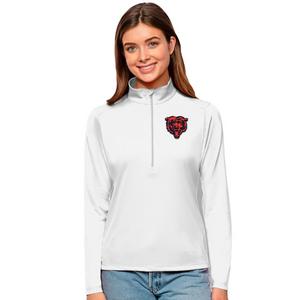 Antigua Women's Chicago Bears Bear Tribute Quarter-Zip Pullover Jacket