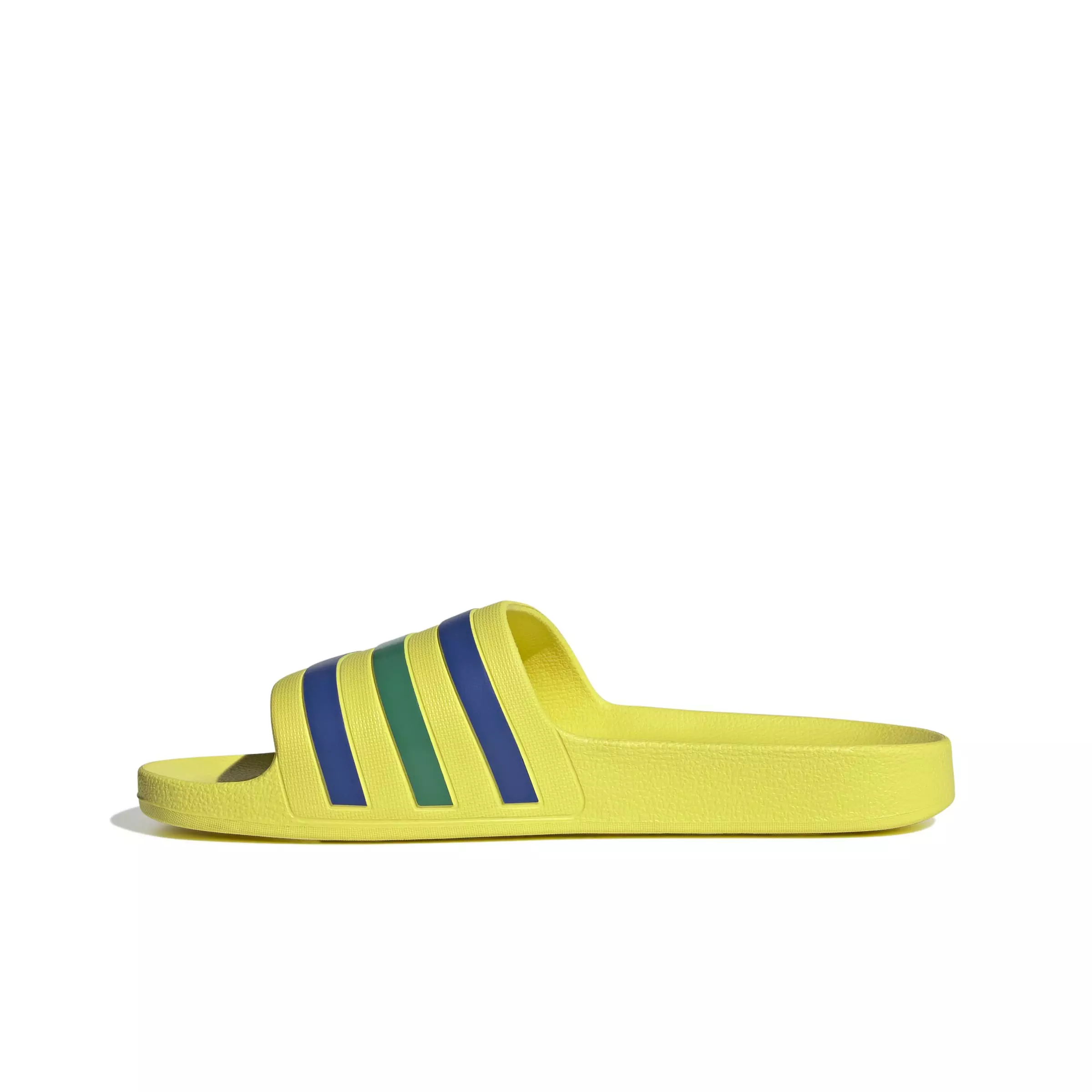 adidas Adilette Aqua "Bright Yellow/Bold Blue/Bold Green" Men's Slide - YELLOW/BLUE/GREEN