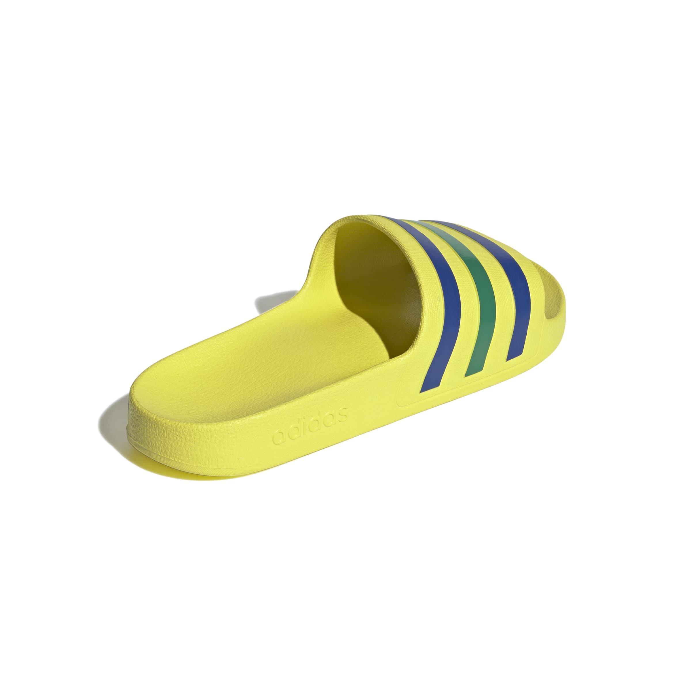 adidas Adilette Aqua "Bright Yellow/Bold Blue/Bold Green" Men's Slide - YELLOW/BLUE/GREEN Thumbnail View 4