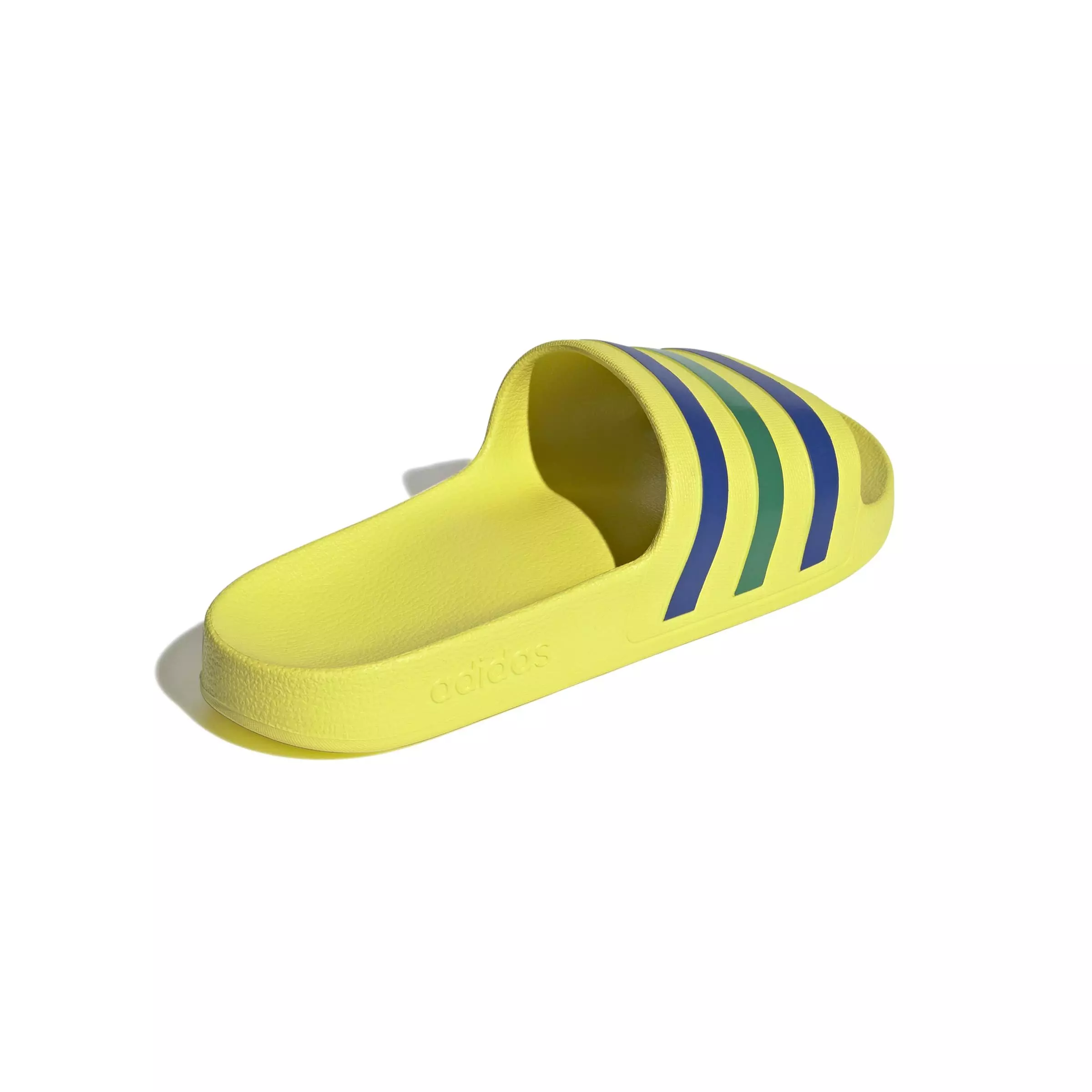 adidas Adilette Aqua "Bright Yellow/Bold Blue/Bold Green" Men's Slide - YELLOW/BLUE/GREEN