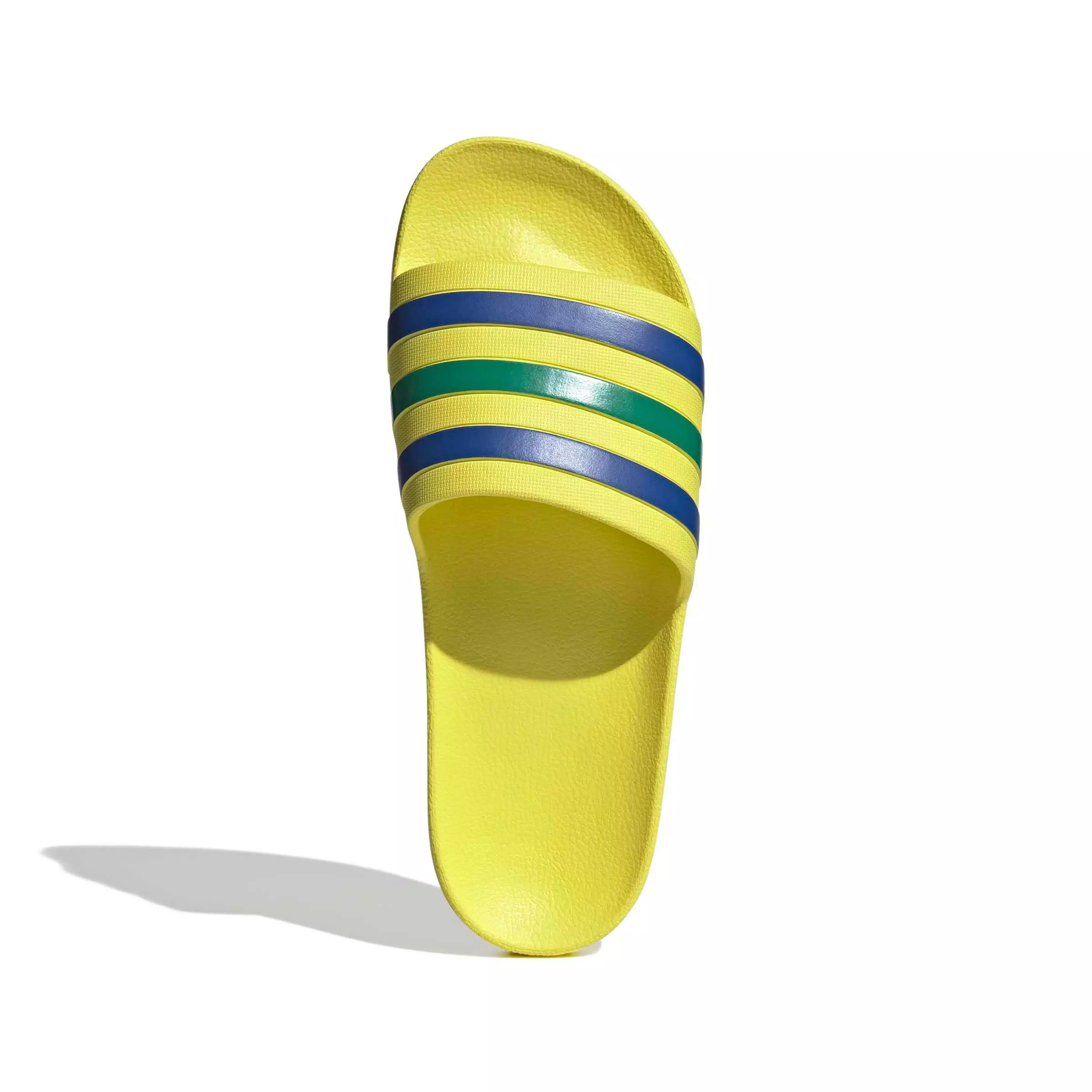 adidas Adilette Aqua "Bright Yellow/Bold Blue/Bold Green" Men's Slide - YELLOW/BLUE/GREEN