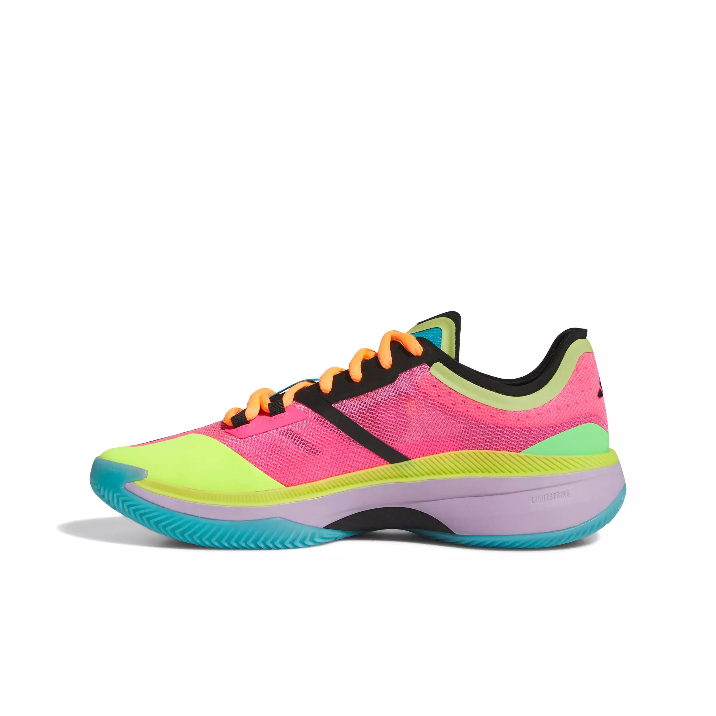 adidas Adizero Select 2.0 Low "Lucid Pink/Powder Plum/Preloved Lime" Unisex Basketball Shoe - PINK/PLUM/LIME