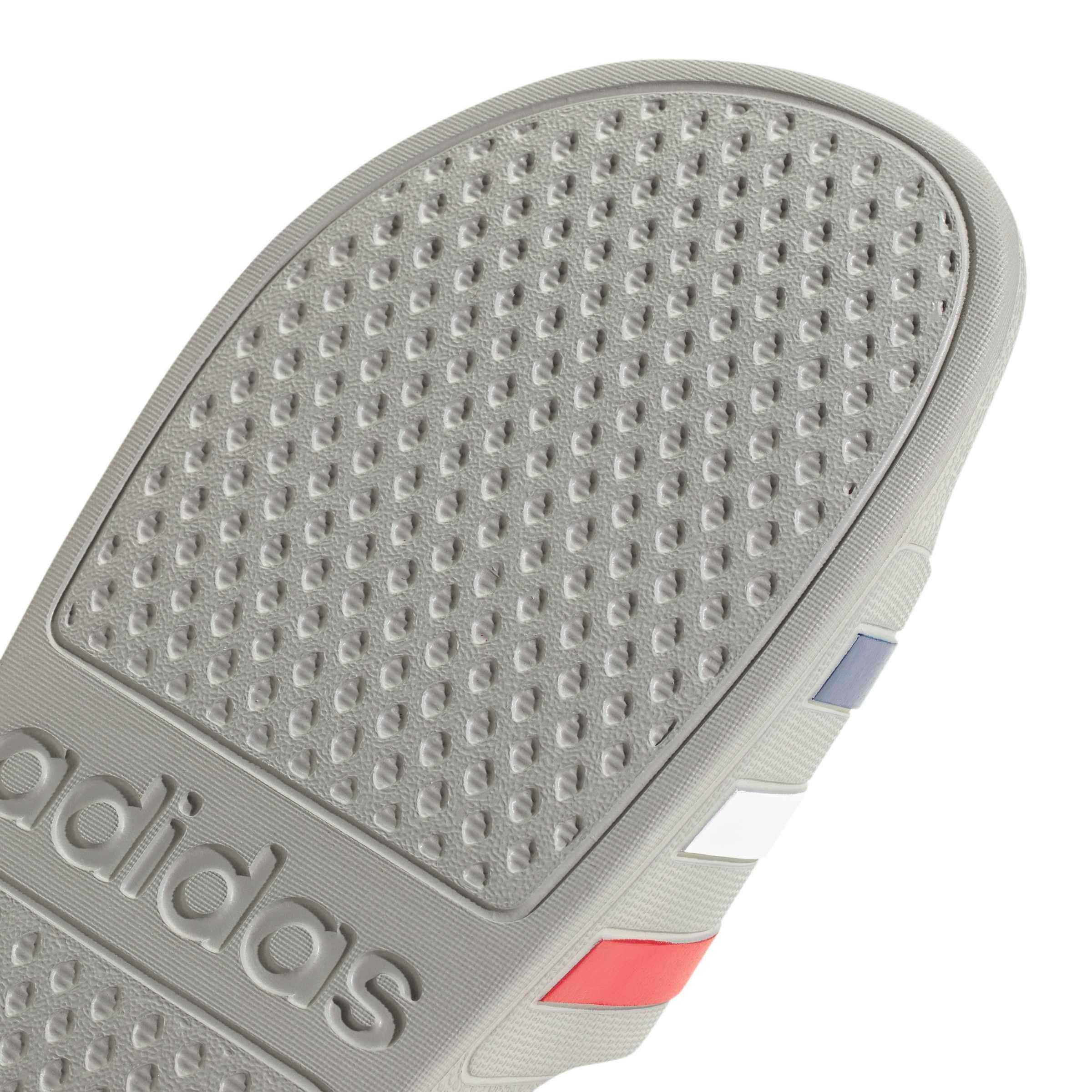 adidas Adilette Aqua "Grey Two/Mystery Ink/Pure Ruby" Men's Slide - GREY/INK/RUBY Thumbnail View 7