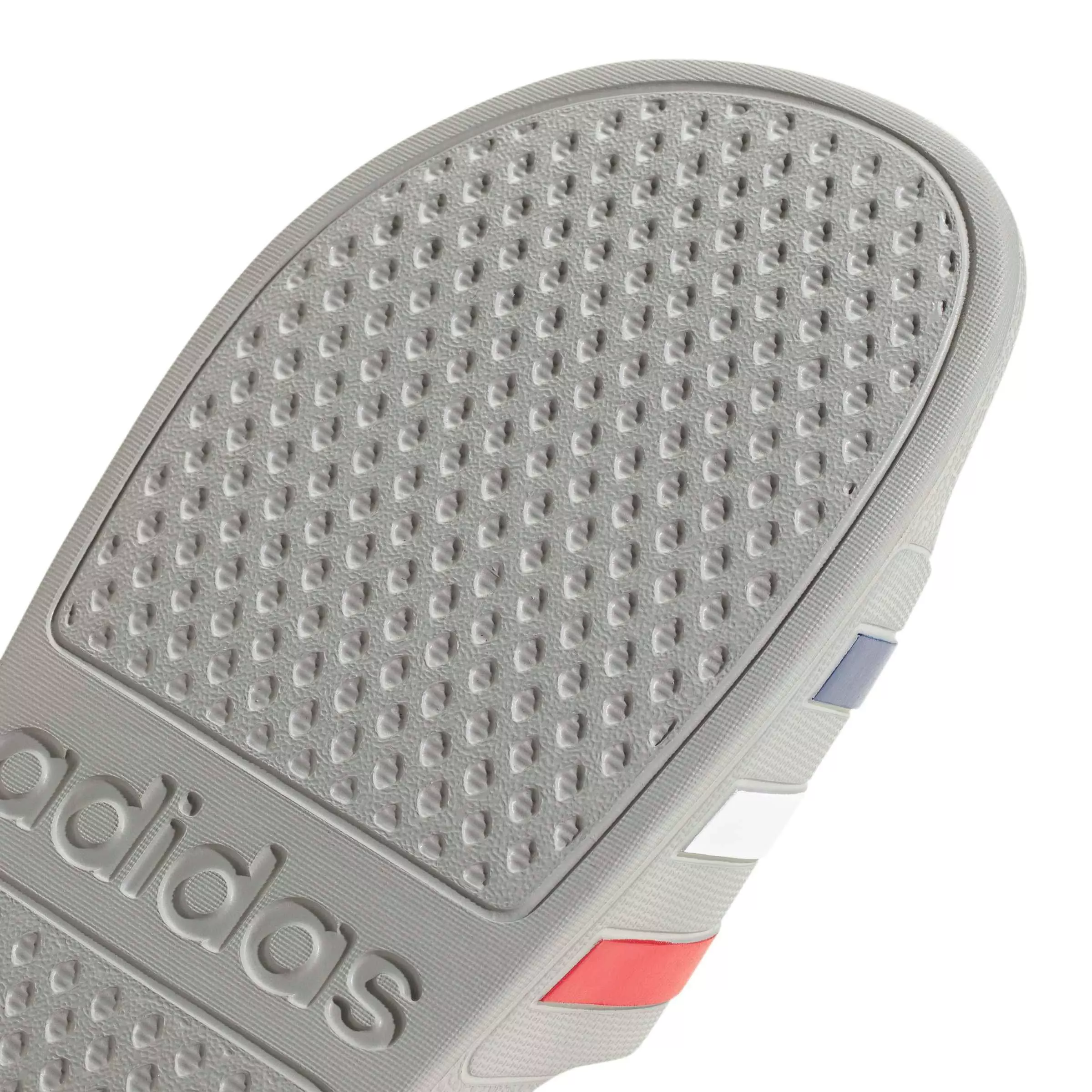 adidas Adilette Aqua "Grey Two/Mystery Ink/Pure Ruby" Men's Slide - GREY/INK/RUBY
