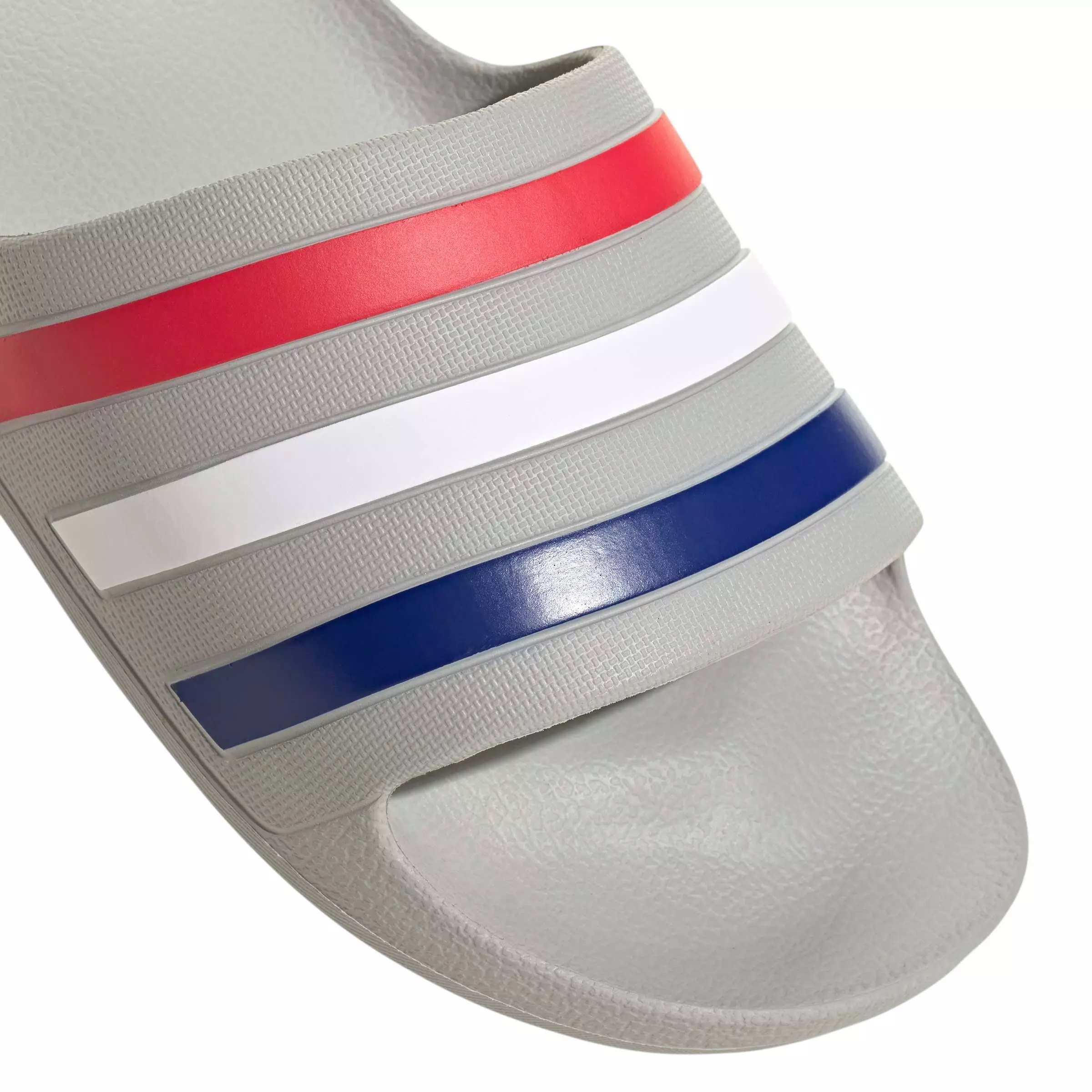 adidas Adilette Aqua "Grey Two/Mystery Ink/Pure Ruby" Men's Slide - GREY/INK/RUBY
