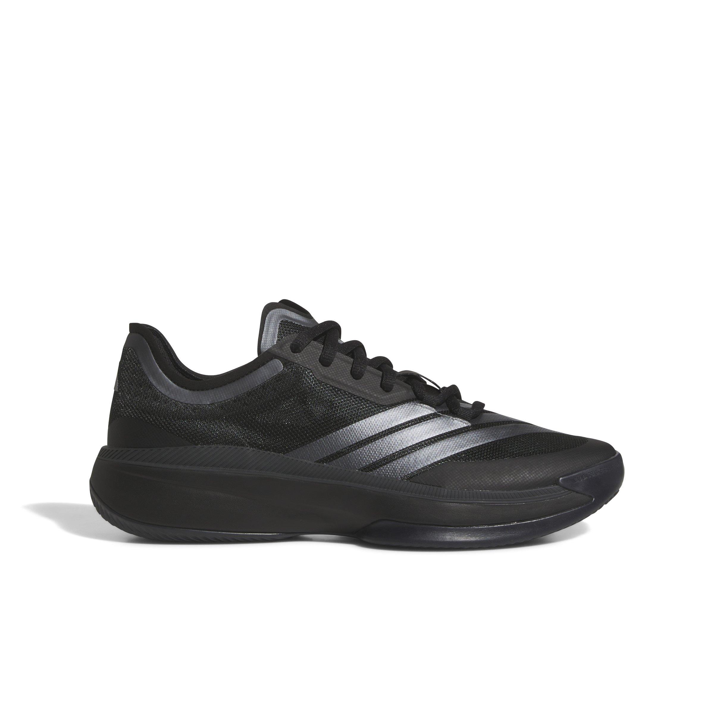 adidas Adizero Select 2.0 Low "Core Black/Iron Metallic/Carbon" Unisex Basketball Shoe - BLACK/IRON/CARBON Thumbnail View 1