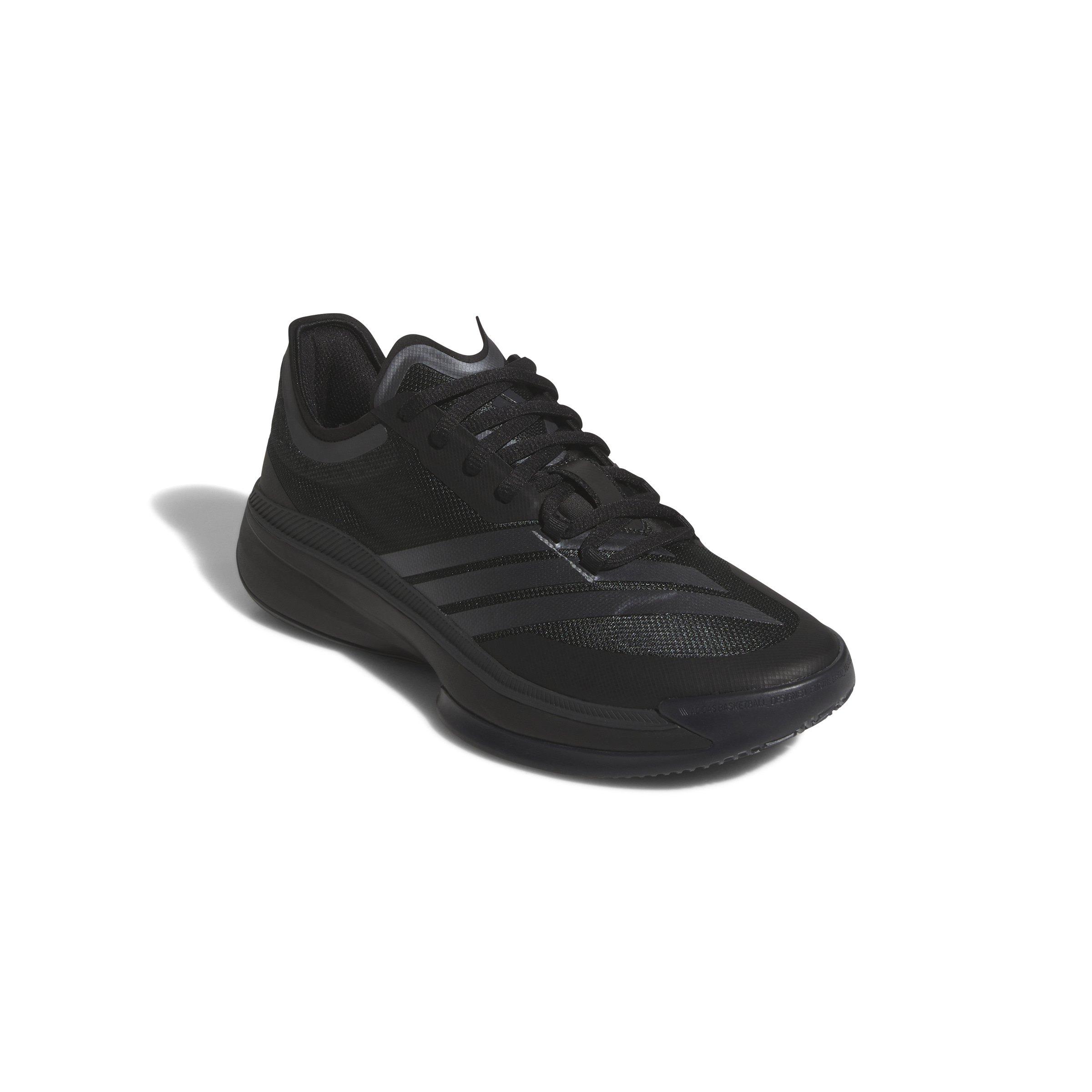 adidas Adizero Select 2.0 Low "Core Black/Iron Metallic/Carbon" Unisex Basketball Shoe - BLACK/IRON/CARBON Thumbnail View 3