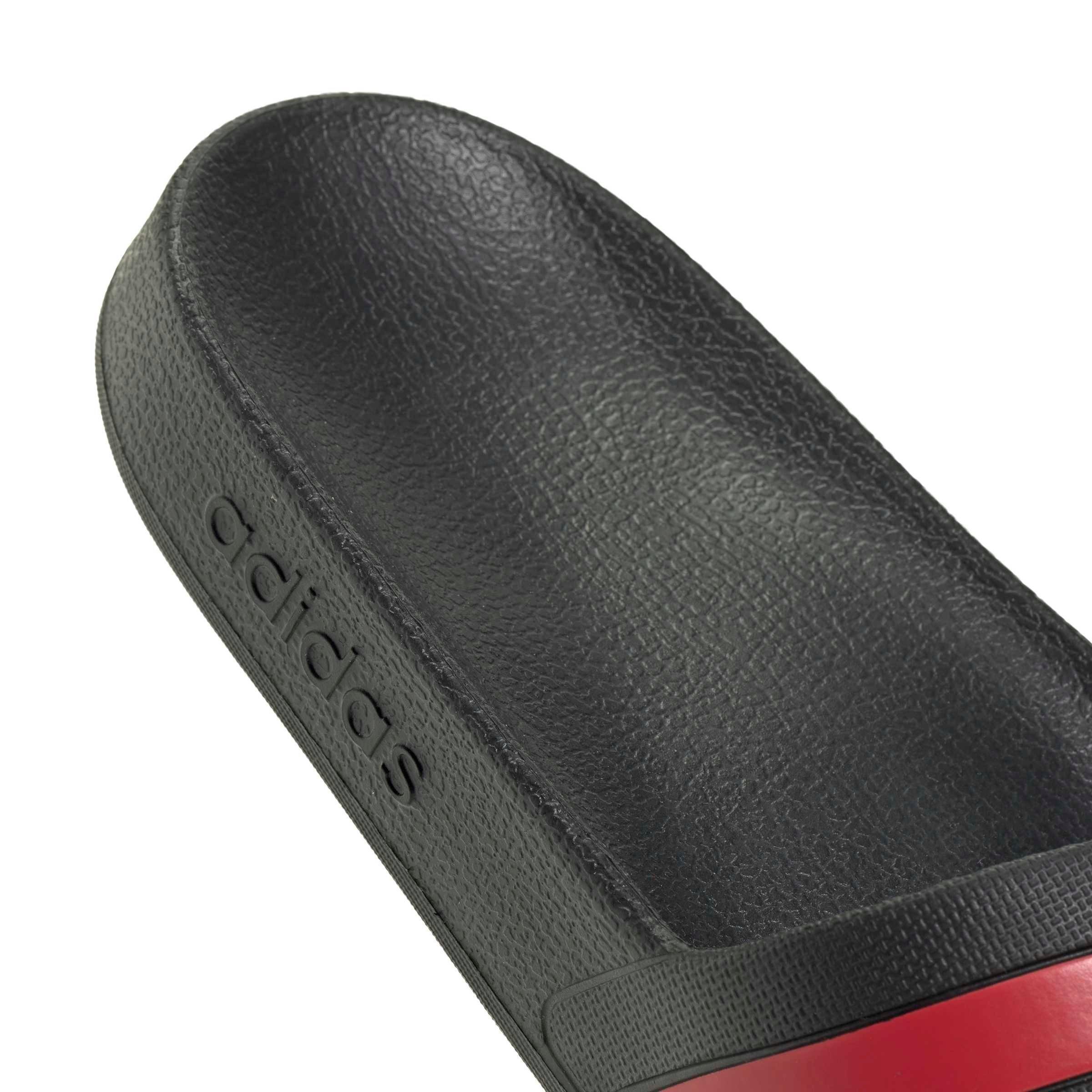 adidas Adilette Aqua "Core Black/Green/Pure Ruby" Men's Slide - BLACK/GREEN/RUBY Thumbnail View 8