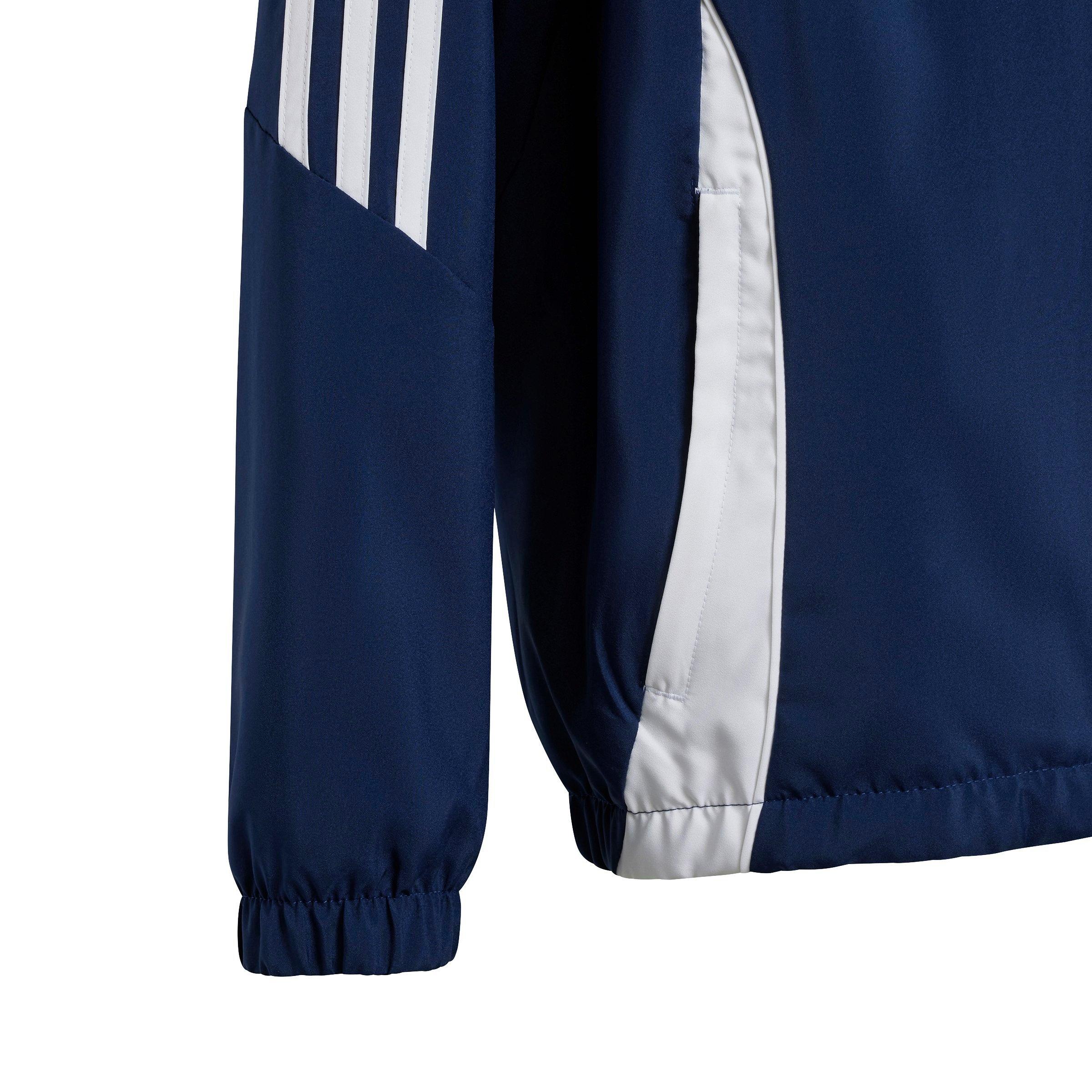 adidas Tiro 24 Soccer Big Kids' Blue Windbreaker