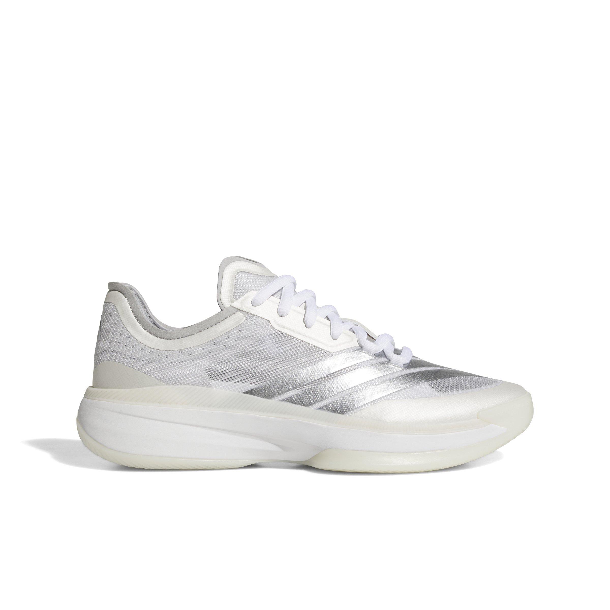 adidas Adizero Select 2.0 Low "Ftwr White/Silver Metallic/Grey Two" Unisex Basketball Shoe - WHITE/SILVER/GREY Thumbnail View 1