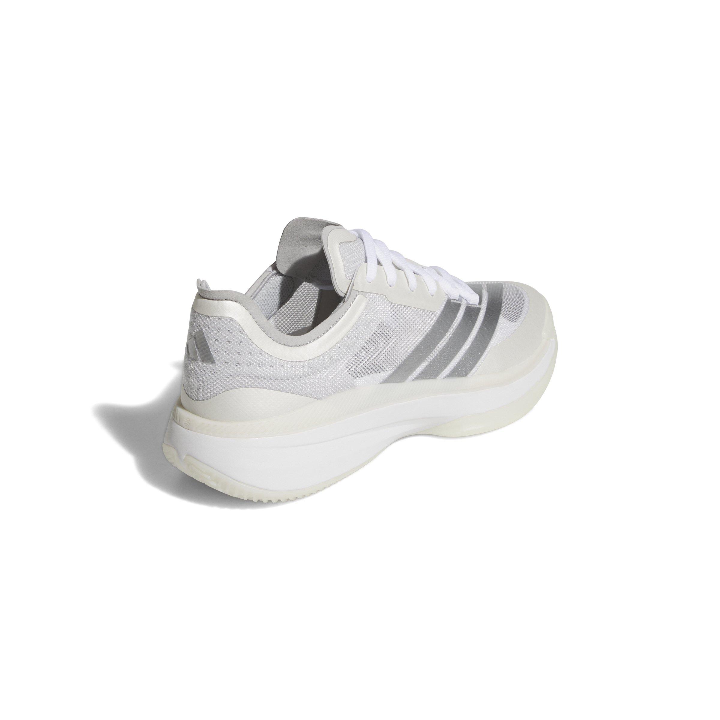 adidas Adizero Select 2.0 Low "Ftwr White/Silver Metallic/Grey Two" Unisex Basketball Shoe - WHITE/SILVER/GREY Thumbnail View 4