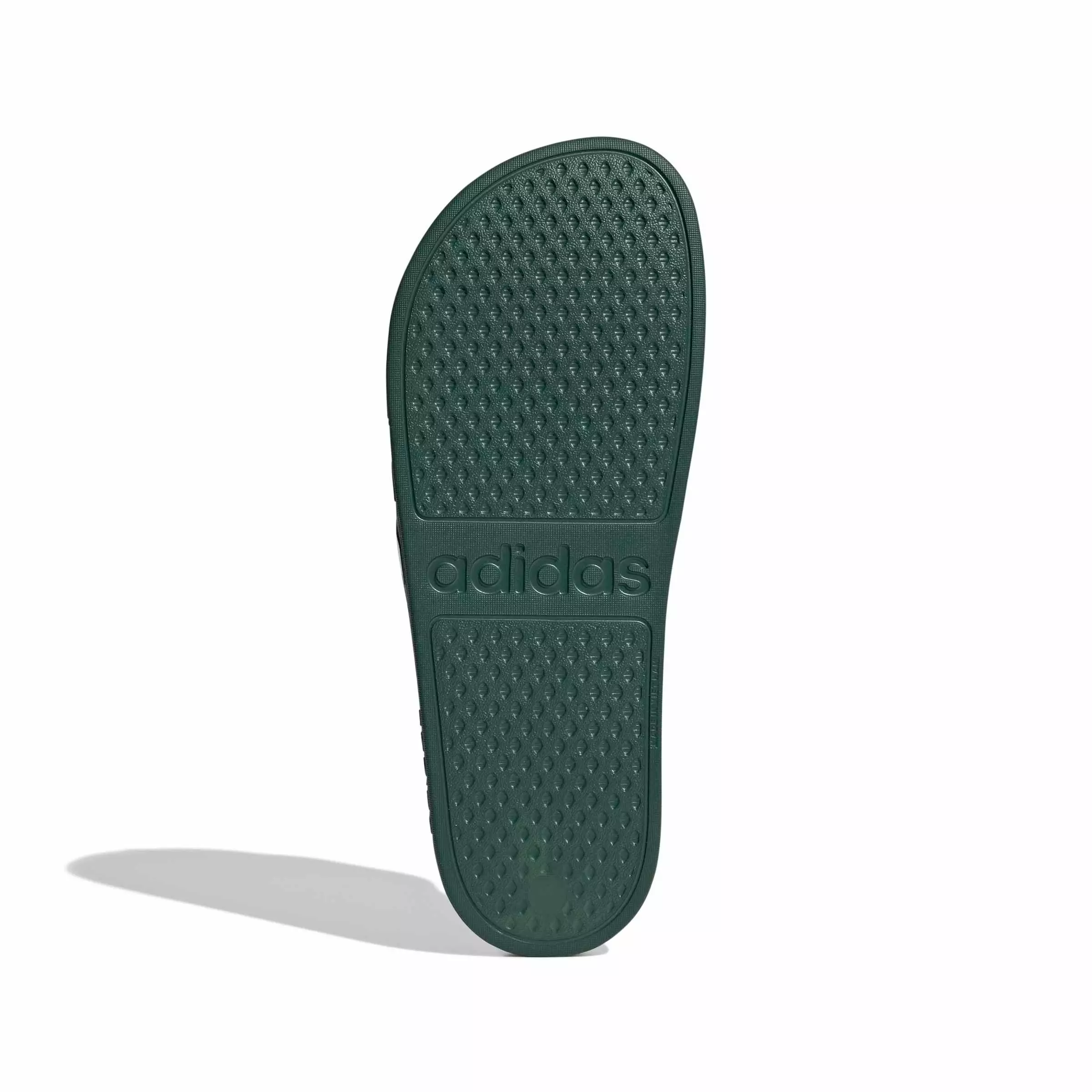 adidas Adilette Aqua "Team Dark Green/Ftwr White/Bright Red" Men's Slide - DK GREEN/WHITE/RED
