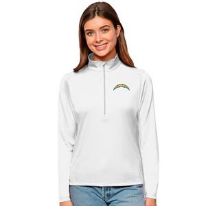 Antigua Women's LA Chargers Tribute Quarter-Zip Pullover Jacket