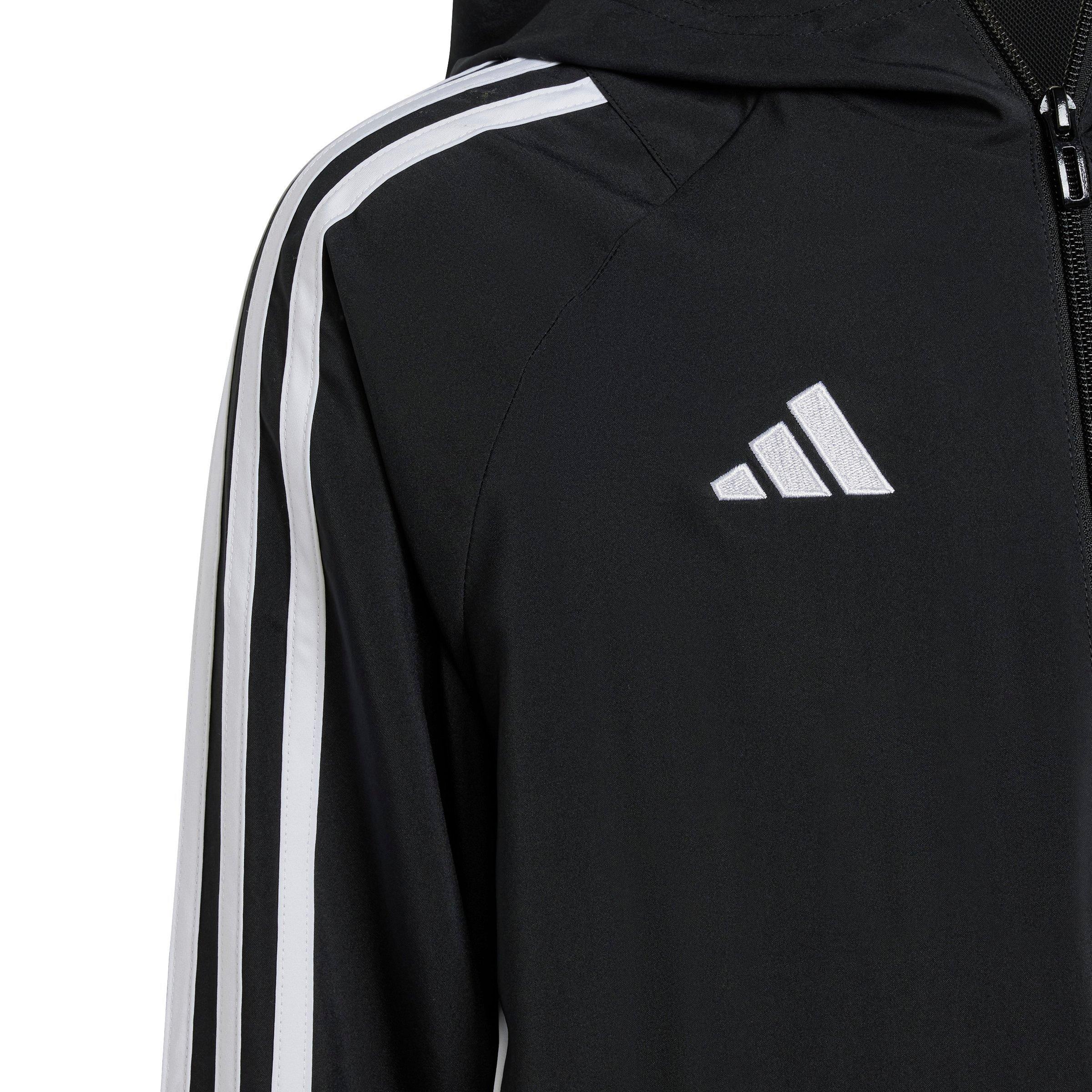 adidas Tiro 24 Soccer Big Kids' Black Windbreaker