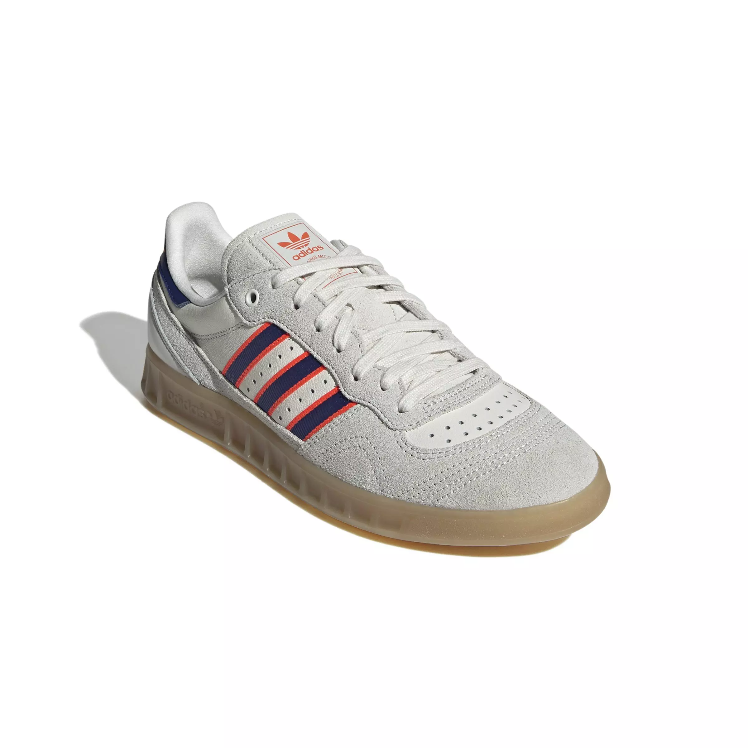 adidas Originals Handball Top RM "Crystal White/Victory Blue/Solar Red" Unisex Shoe - WHITE/BLUE/RED