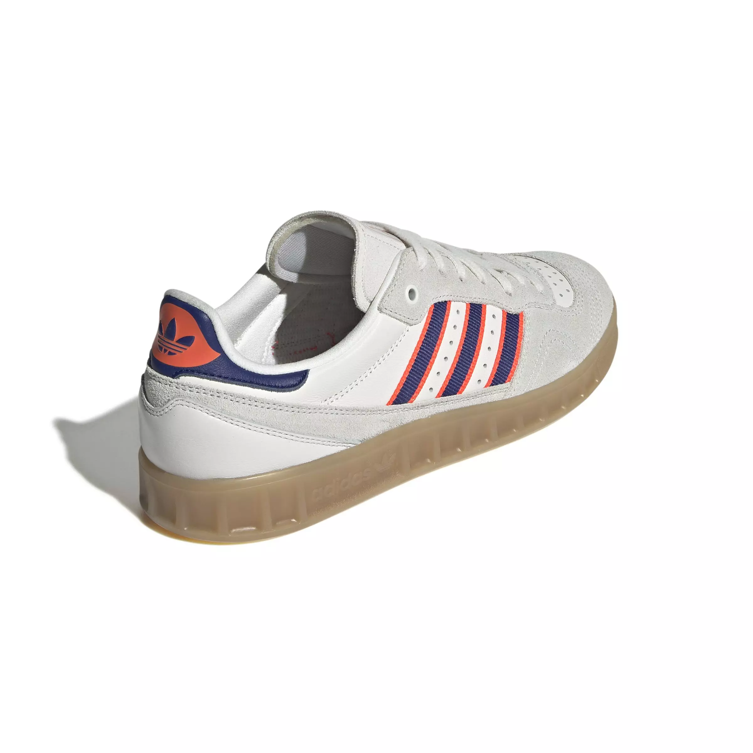 adidas Originals Handball Top RM "Crystal White/Victory Blue/Solar Red" Unisex Shoe - WHITE/BLUE/RED