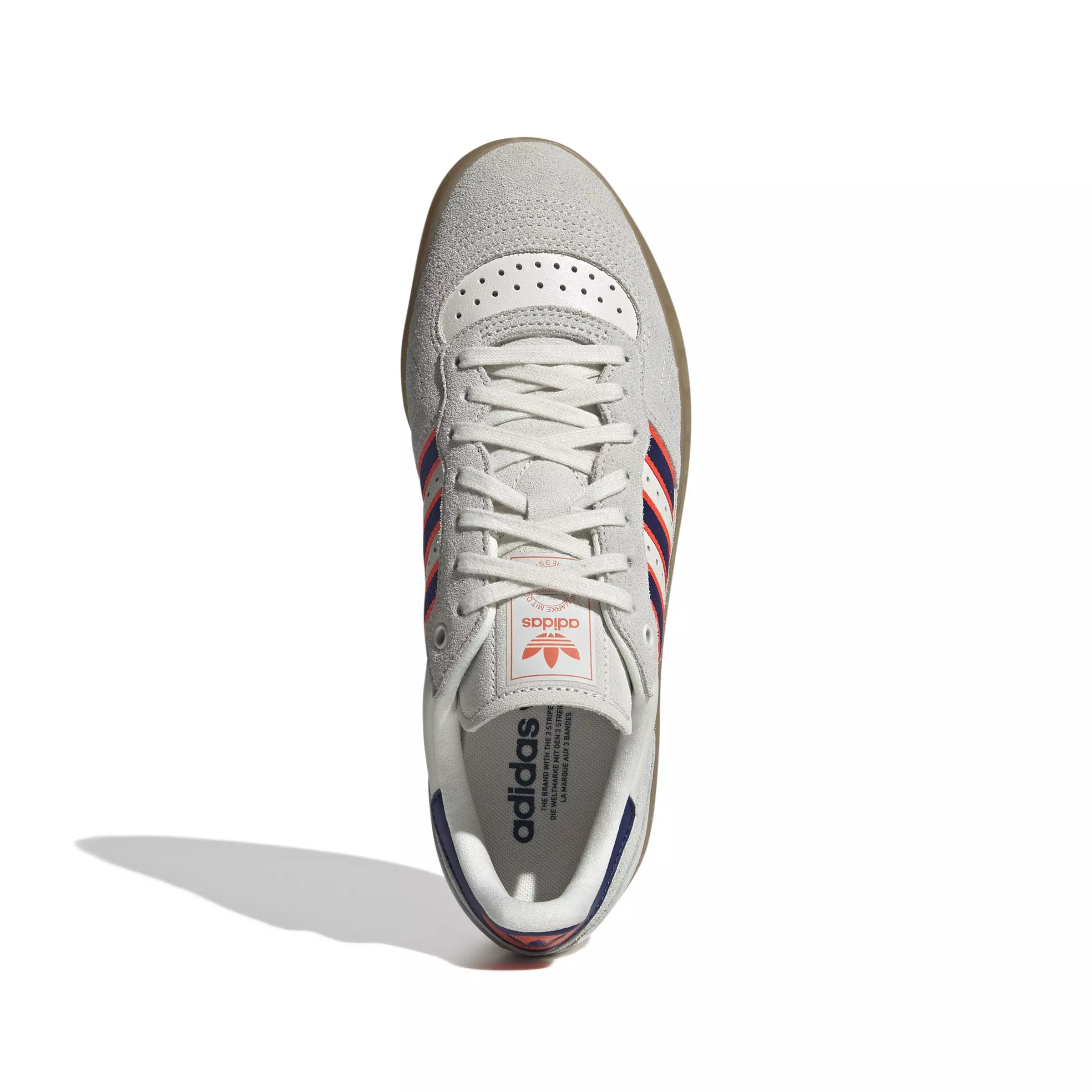 adidas Originals Handball Top RM "Crystal White/Victory Blue/Solar Red" Unisex Shoe - WHITE/BLUE/RED