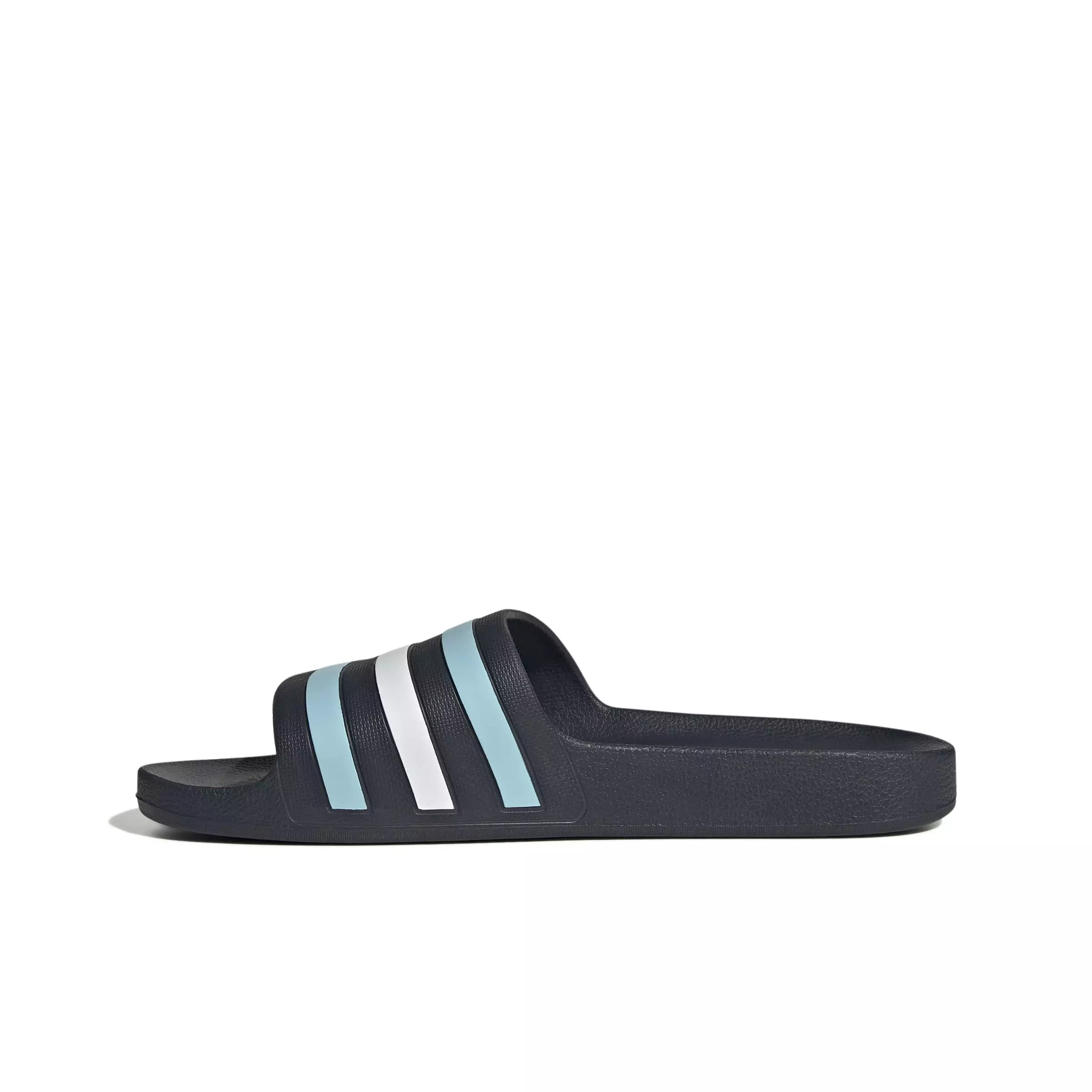 adidas Adilette Aqua "Night Navy/Icey Blue/Ftwr White" Men's Slide - NAVY/BLUE/WHITE