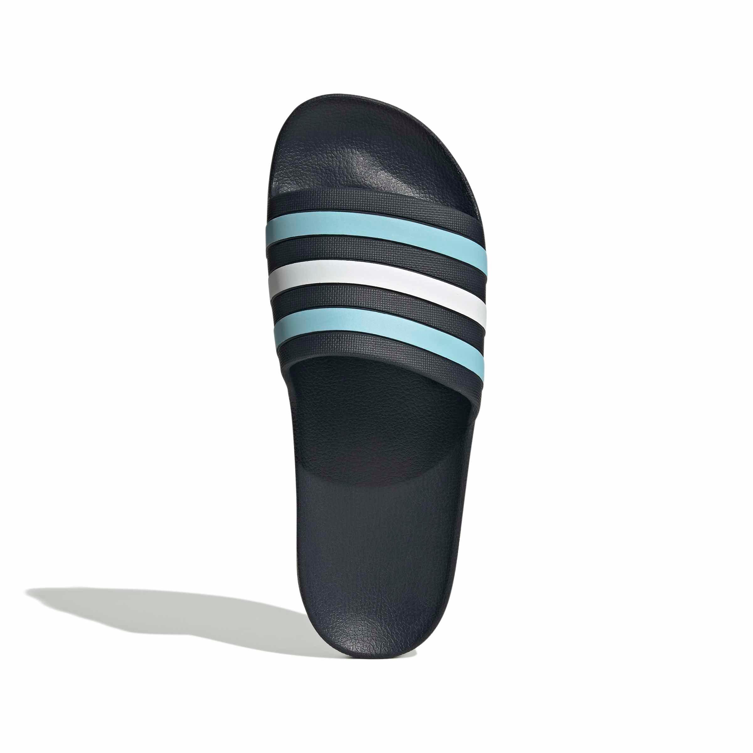 adidas Adilette Aqua "Night Navy/Icey Blue/Ftwr White" Men's Slide - NAVY/BLUE/WHITE Thumbnail View 5