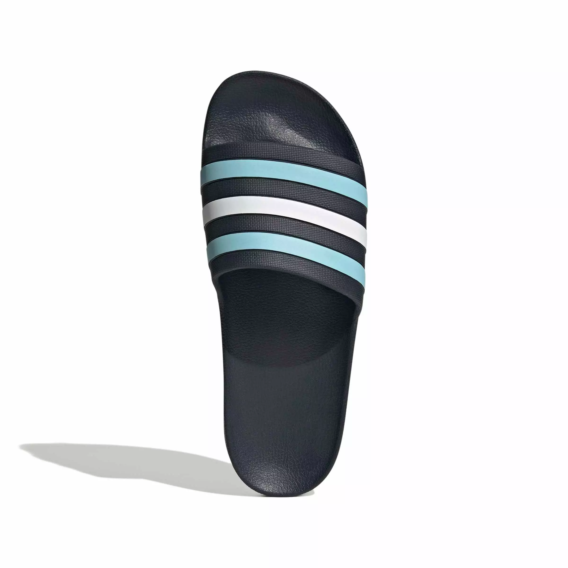 adidas Adilette Aqua "Night Navy/Icey Blue/Ftwr White" Men's Slide - NAVY/BLUE/WHITE