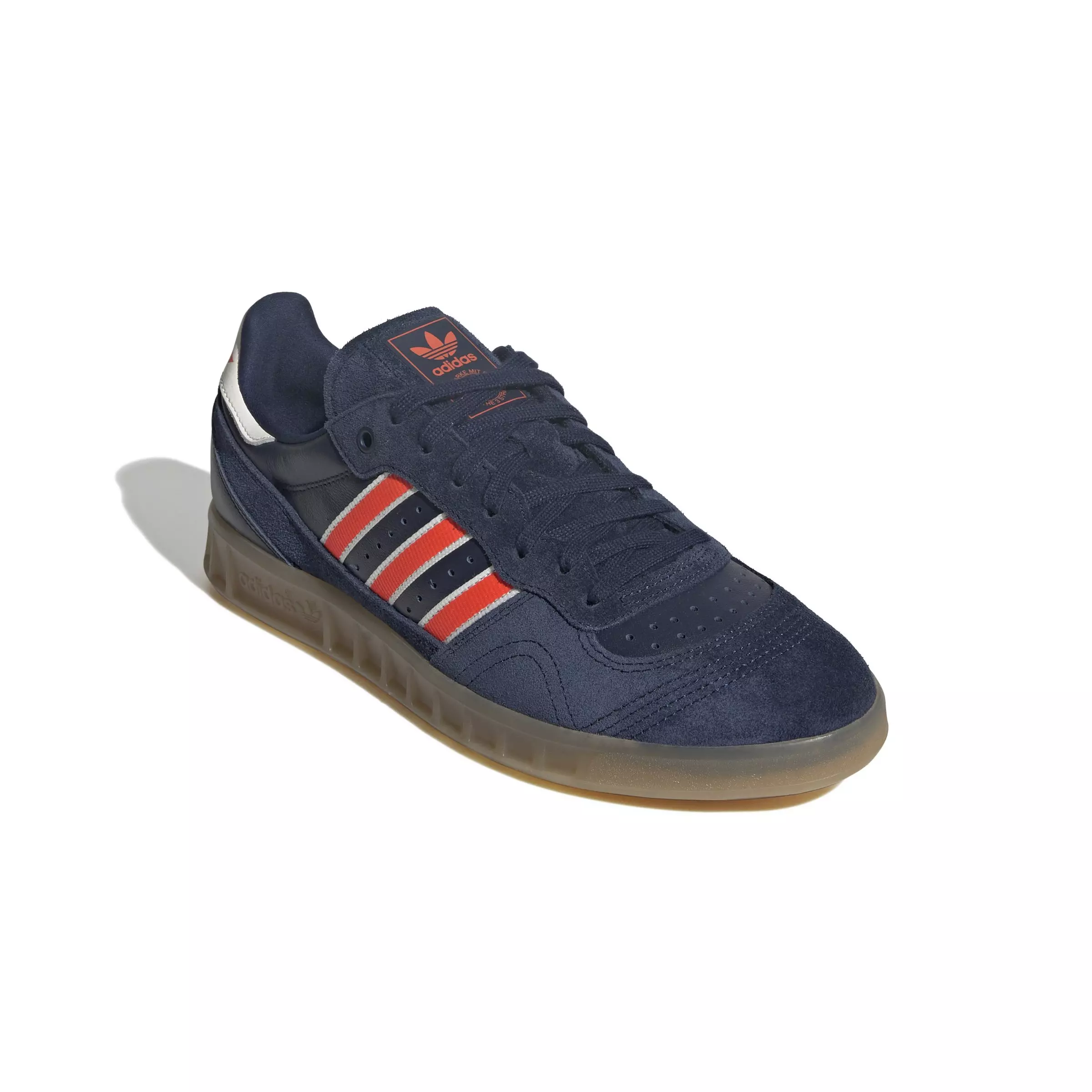 adidas Originals Handball Top RM "Night Indigo/Solar Red/Core White" Unisex Shoe - INDIGO/RED/WHITE