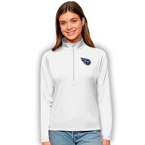 Antigua Women's Tennessee Titans Tribute Quarter-Zip Pullover Jacket