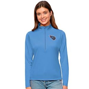 Antigua Women's Tennessee Titans Tribute Quarter-Zip Pullover Jacket
