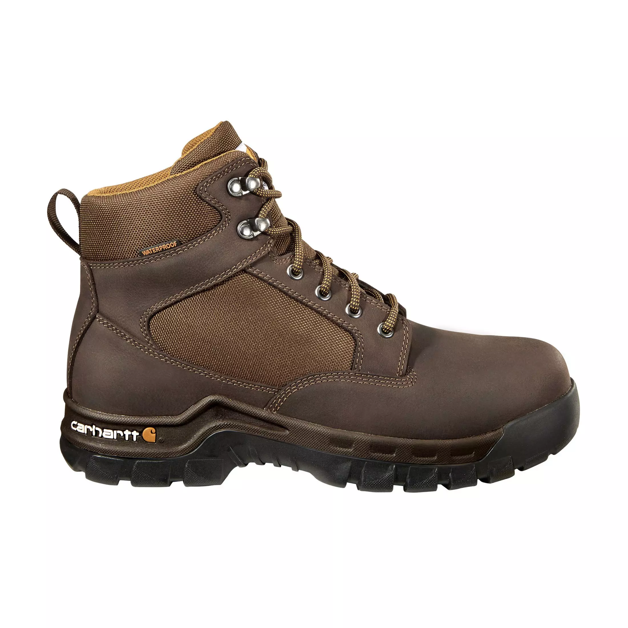 Carhartt Rugged Flex Waterproof 6" "Brown" Men's Soft Toe Wide Work Boot - DK BROWN