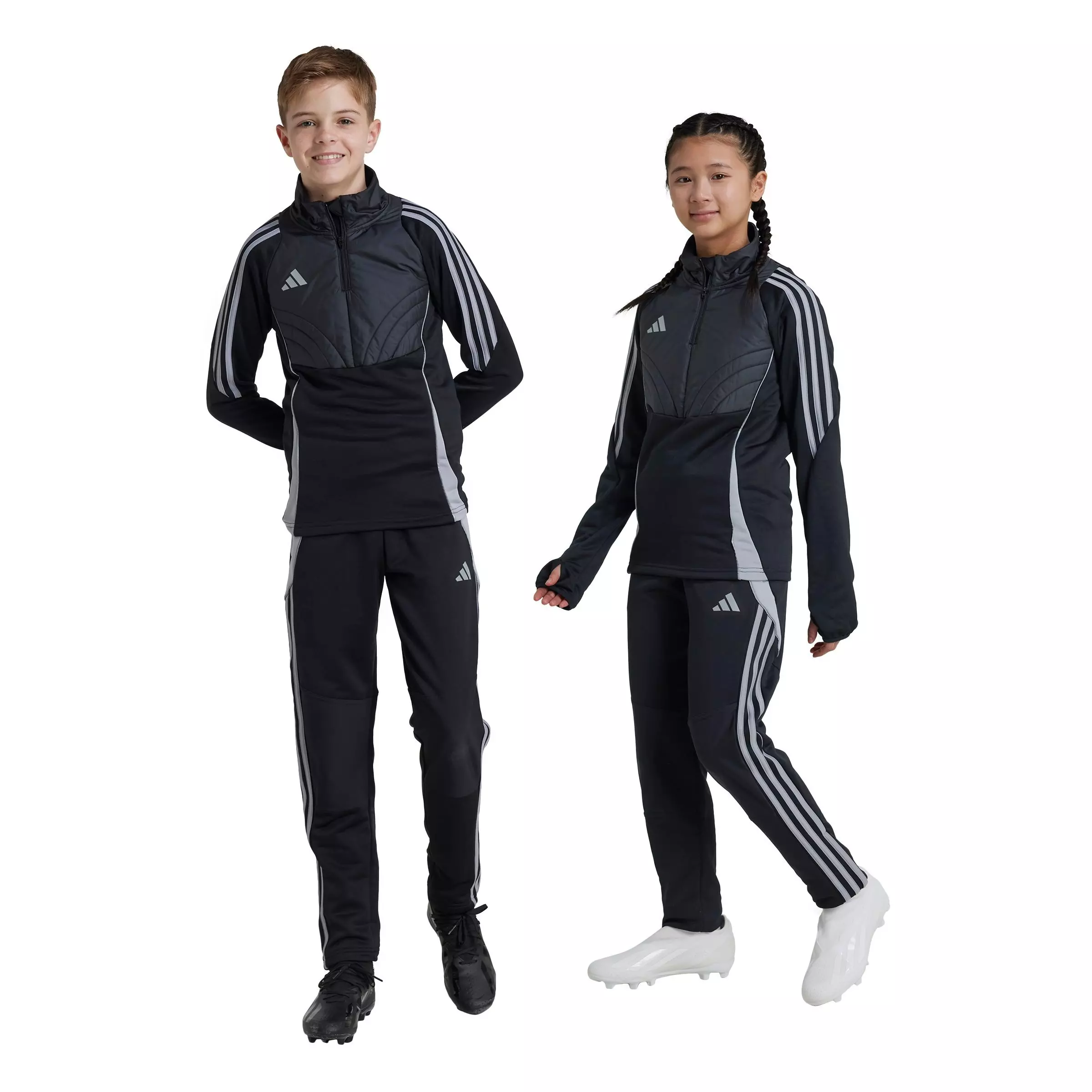adidas Big Kids' Tiro 24 Winterized Soccer Pants -Black - BLACK