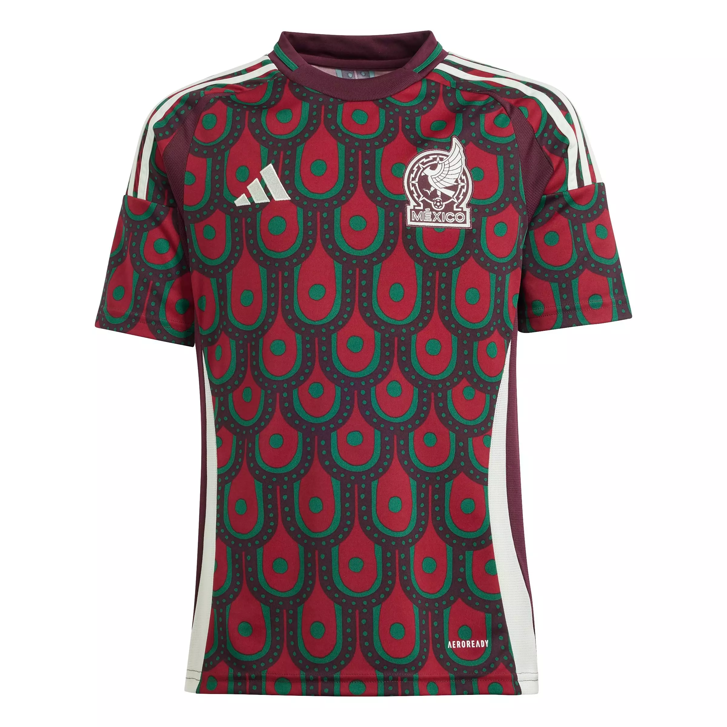 adidas Big Kids' Mexico 2024 Home Soccer Jersey -Multi - MULTI-COLOR