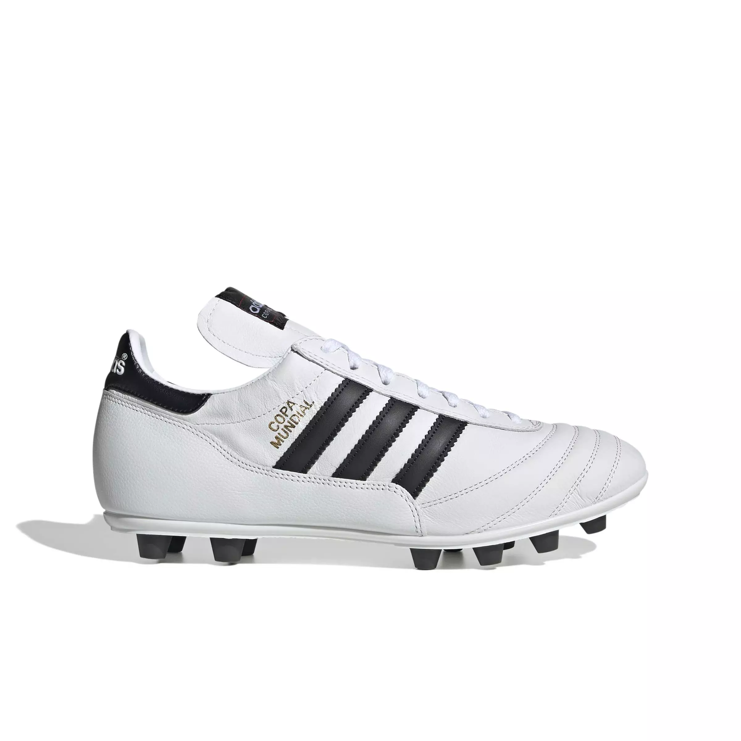 adidas Copa Mundial FG "Ftwr White/Core Black/Gold Metallic" Men's Soccer Cleat - WHITE/BLACK/GOLD