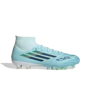 adidas F50 Sparkfusion Pro Mid Cut FG "Almost Blue/Dusky Petrol/Hi-Res Yellow" Women's Soccer Cleat