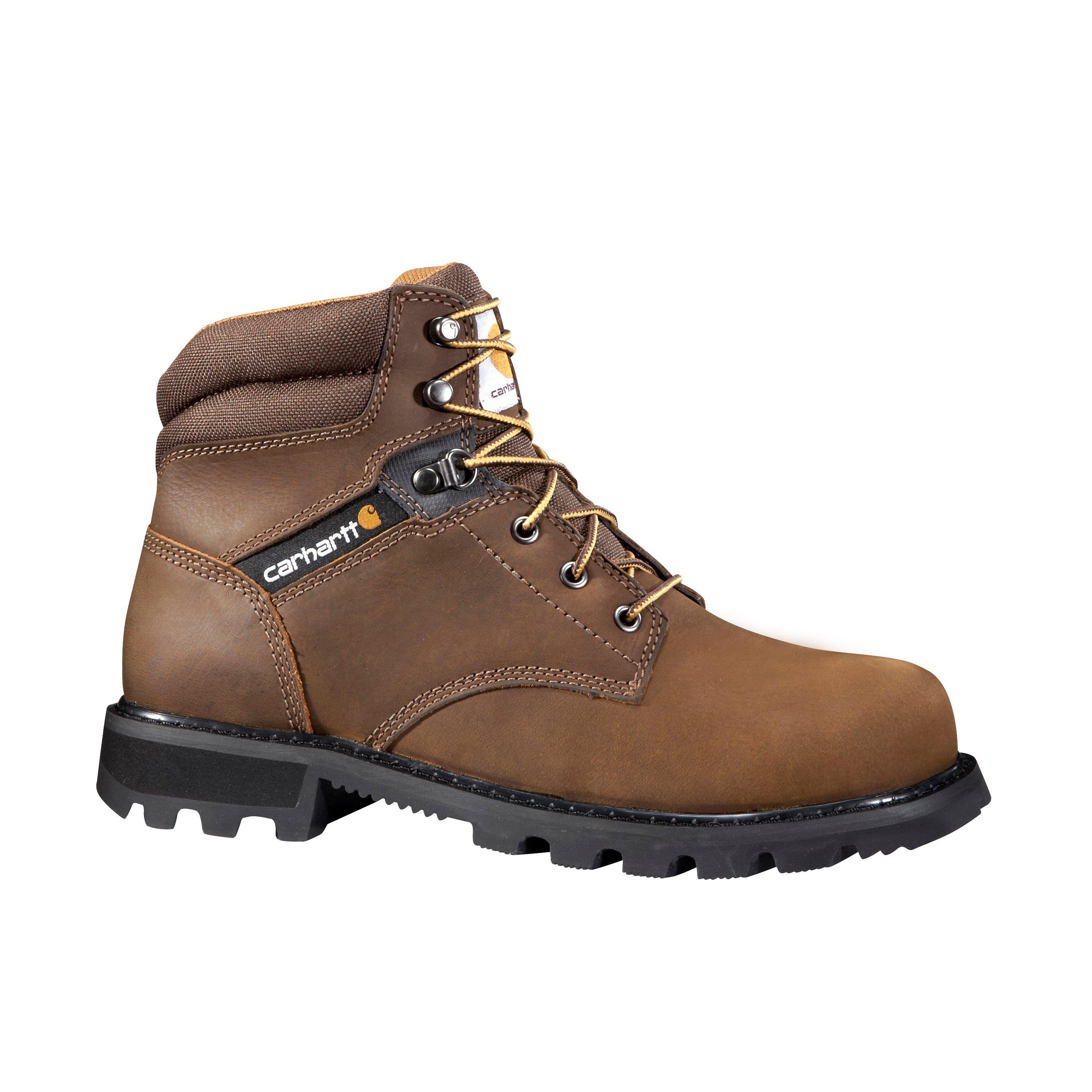 Carhartt 6" Soft Toe "Crazy Horse Brown Oil Tanned" Men's Wide Work Boot - BROWN Thumbnail View 1
