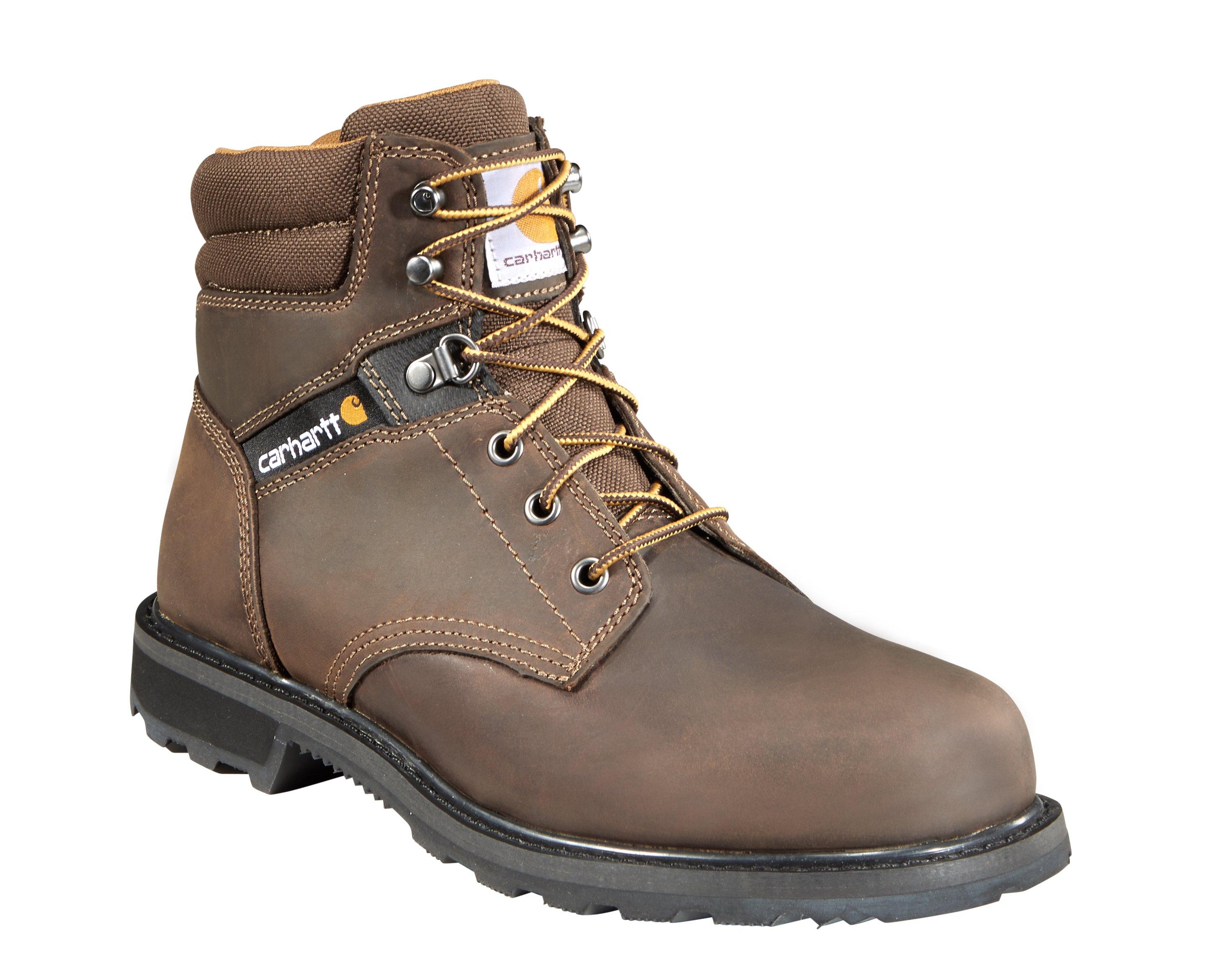 Carhartt 6" Soft Toe "Crazy Horse Brown Oil Tanned" Men's Wide Work Boot - BROWN Thumbnail View 3