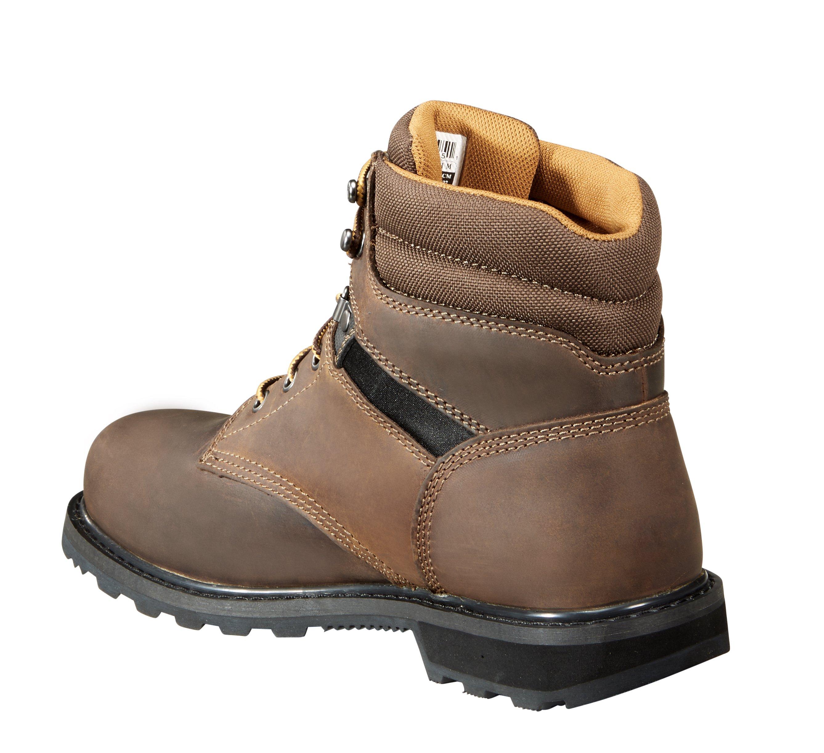 Carhartt 6" Soft Toe "Crazy Horse Brown Oil Tanned" Men's Wide Work Boot - BROWN Thumbnail View 4
