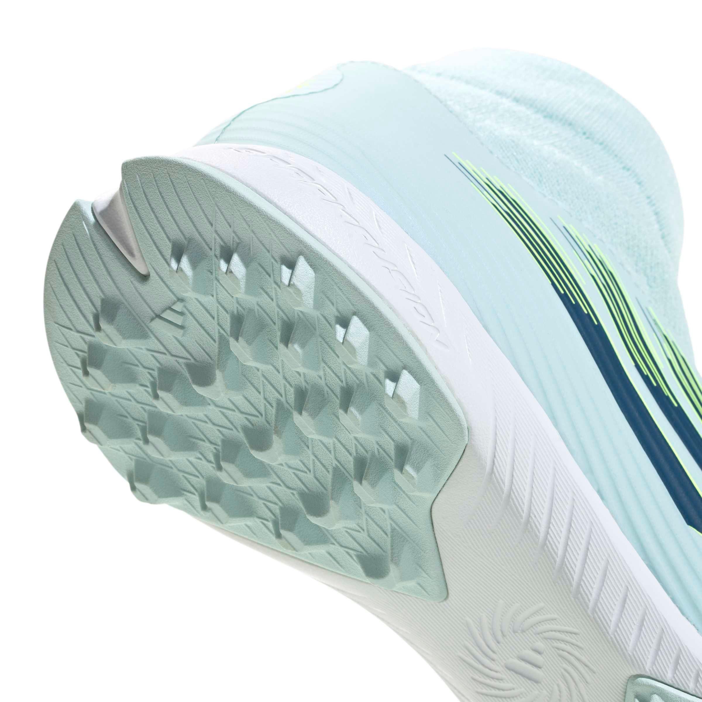 adidas F50 Sparkfusion League MC Turf "Almost Blue/Dusky Petrol/Hi-Res Yellow" Women's Soccer Shoe - BLUE/DUSKY/YELLOW Thumbnail View 7