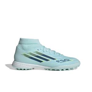 adidas F50 Sparkfusion League MC Turf "Almost Blue/Dusky Petrol/Hi-Res Yellow" Women's Soccer Shoe