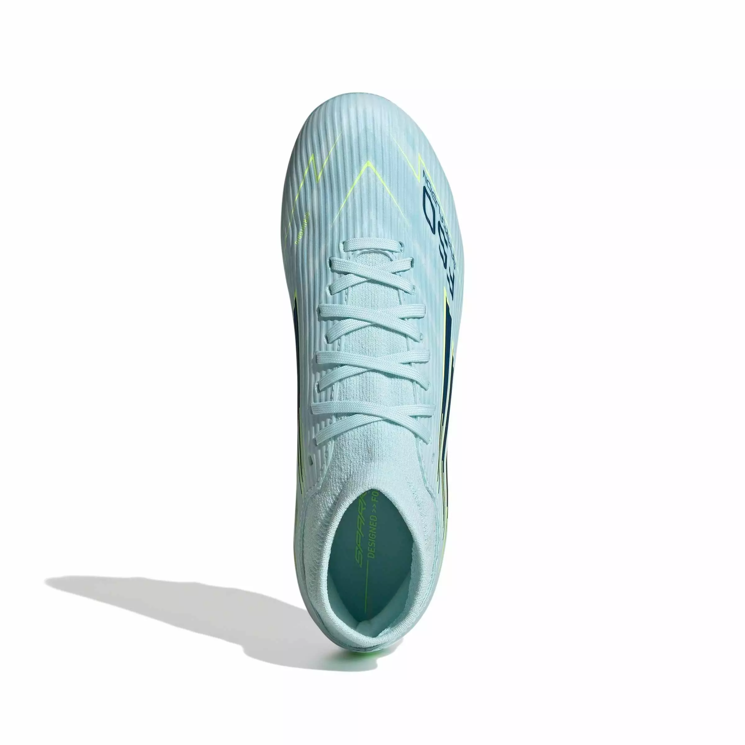 adidas F50 Sparkfusion League MC FG "Almost Blue/Dusky Petrol/Hi-Res Yellow" Women's Soccer Cleat - BLUE/DUSKY/YELLOW