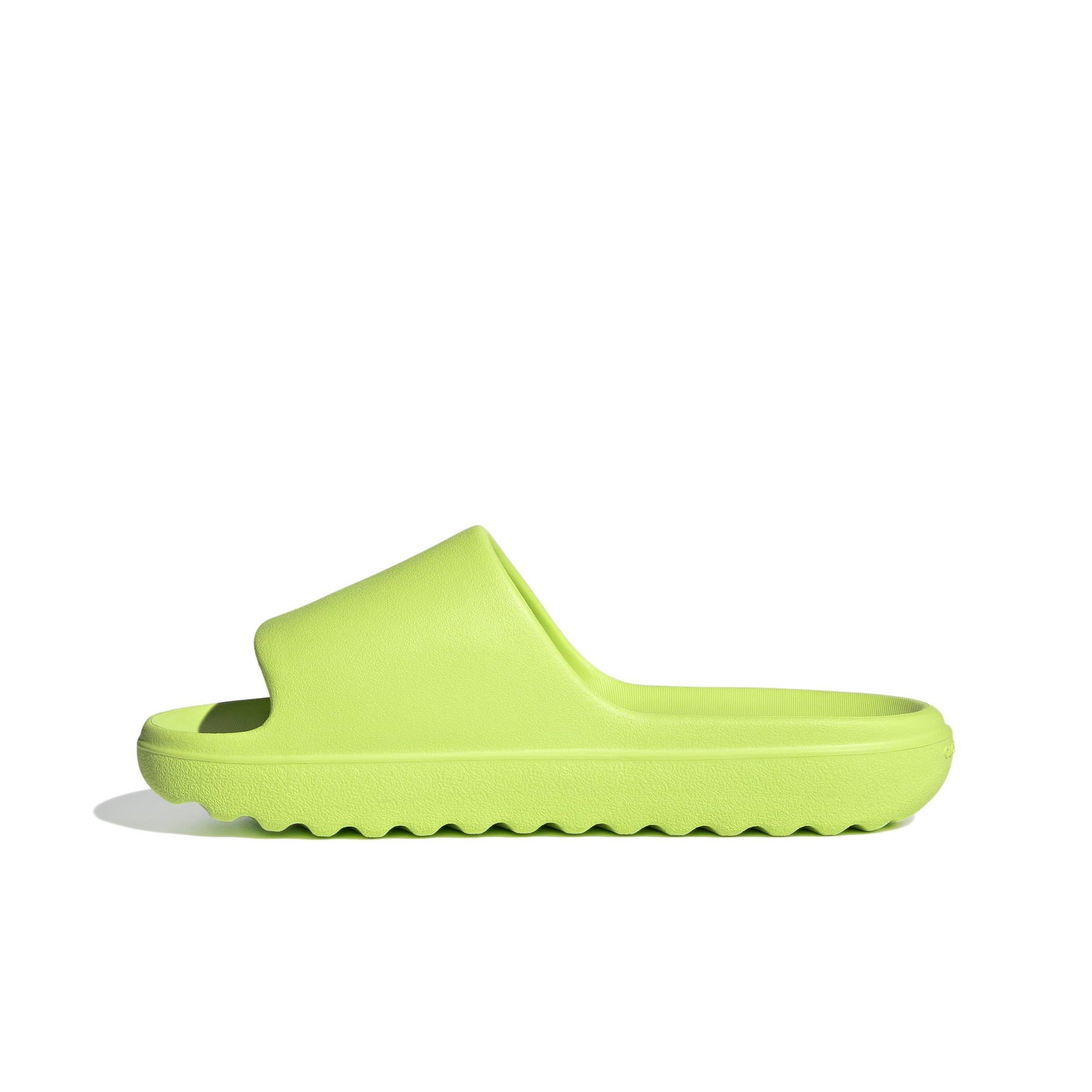 adidas Adilette Lumia "Pulse Lime/Pulse Lime/Pulse Lime" Unisex Slide - LIME/LIME/LIME Thumbnail View 2