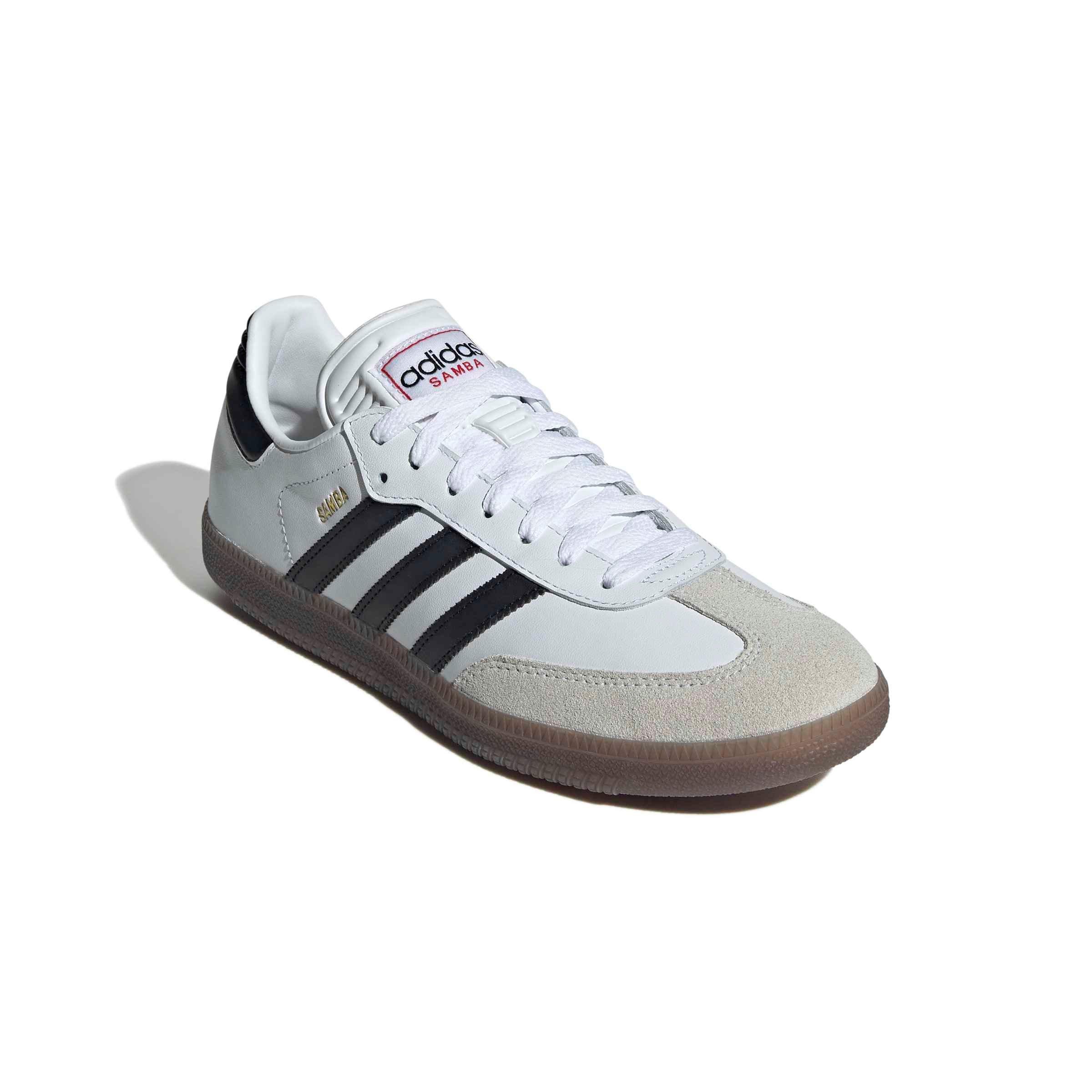 adidas Samba Indoor "Ftwr White/Core Black/Vivid Red" Men's Soccer Shoe - WHITE/BLACK/RED Thumbnail View 3