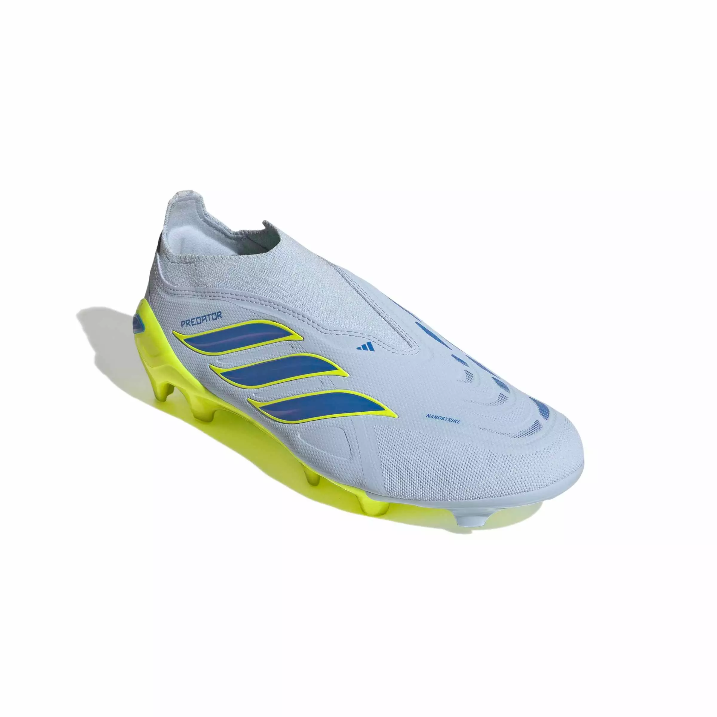 adidas Predator League Laceless FG "Crystal Sky/Ray Blue/Team Solar Yellow 2" Men's Soccer Cleat - SKY/BLUE/YELLOW